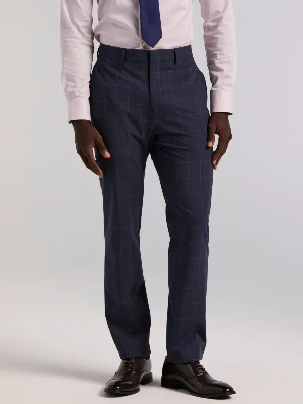 Slim Fit Windowpane Suit Pant sold by Perry Ellis
