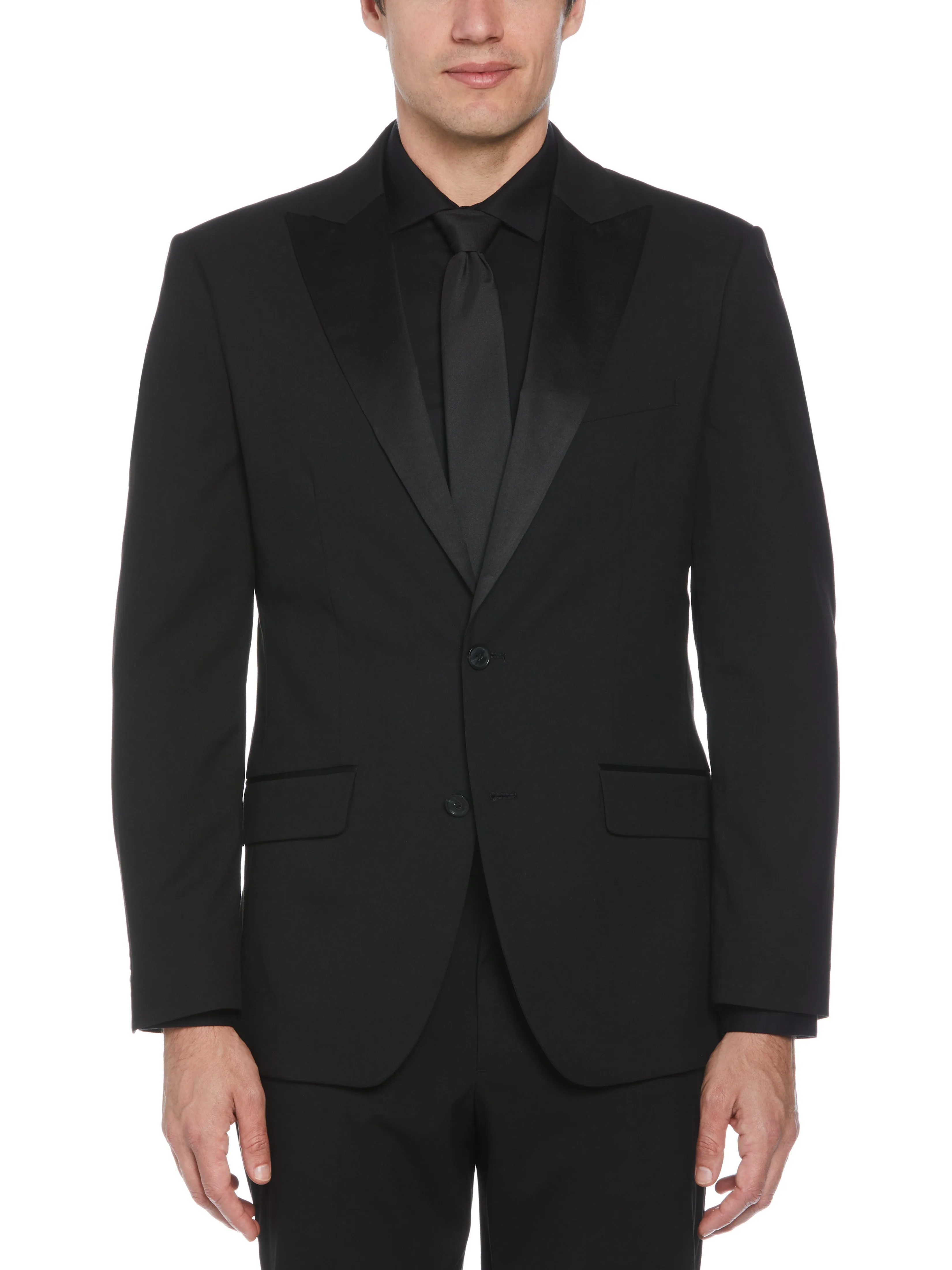 Satin Piecing Tuxedo Jacket sold by Perry Ellis product image thumbnail 2