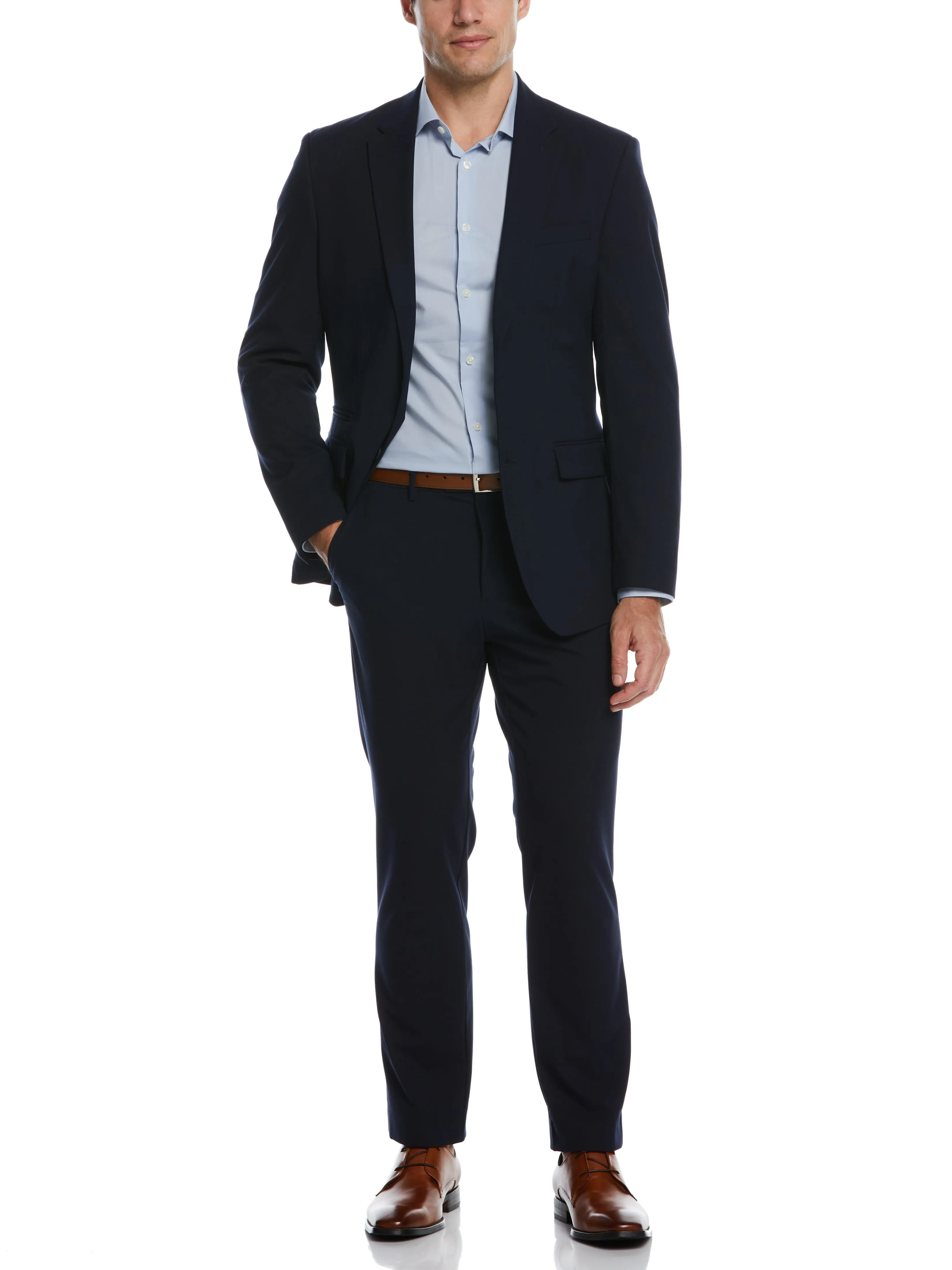 Slim Fit Stretch Textured Tech Suit Jacket sold by Perry Ellis product image thumbnail 4