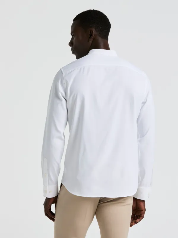 Big & Tall Untucked Total Stretch Banded Collar Shirt sold by Perry Ellis