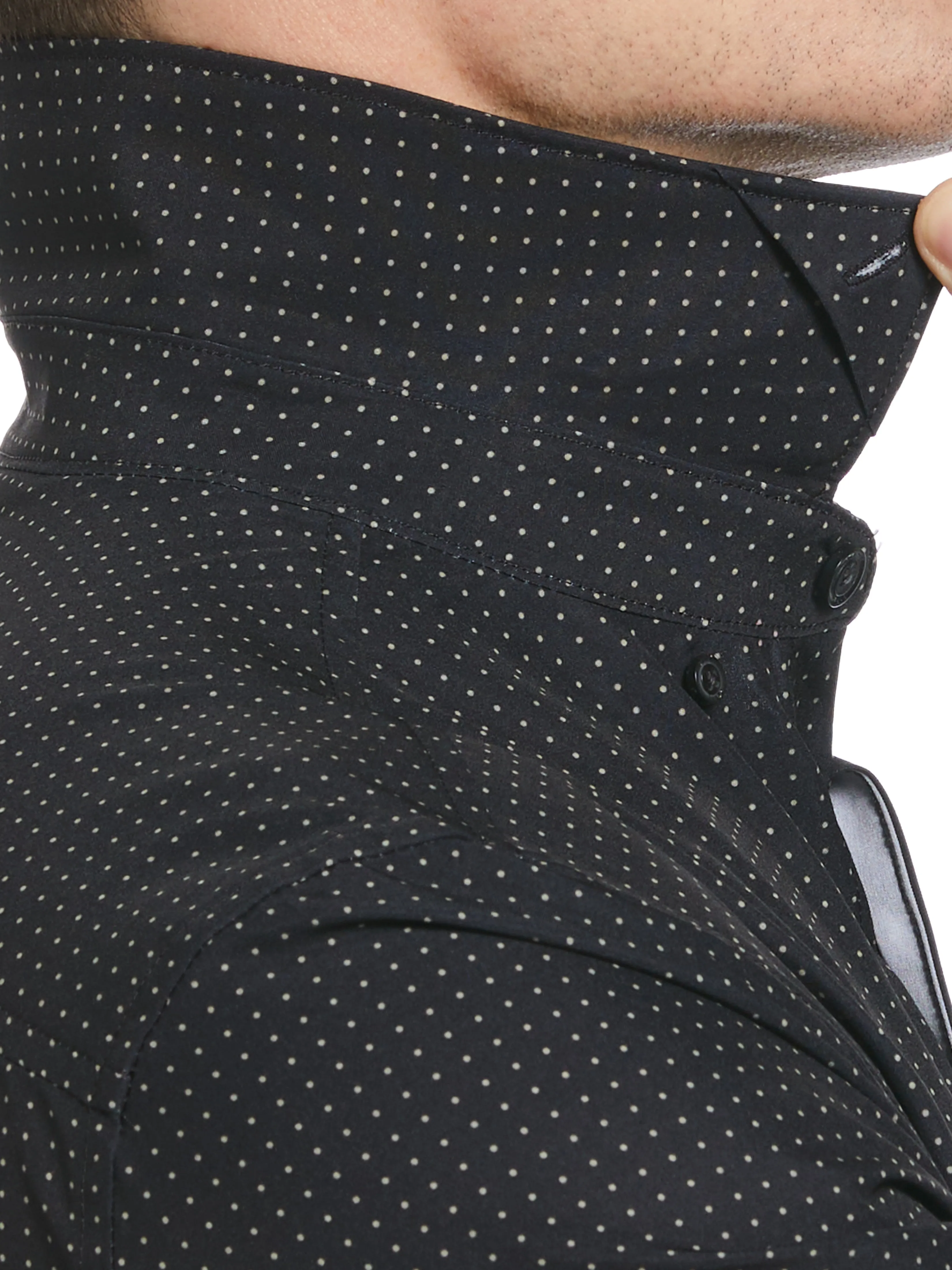 Big & Tall Total Stretch Dot Print Shirt sold by Perry Ellis product image thumbnail 5