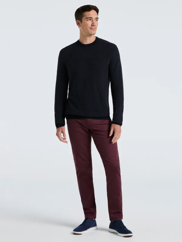 Space Dye Texture Crew Neck Sweater sold by Perry Ellis