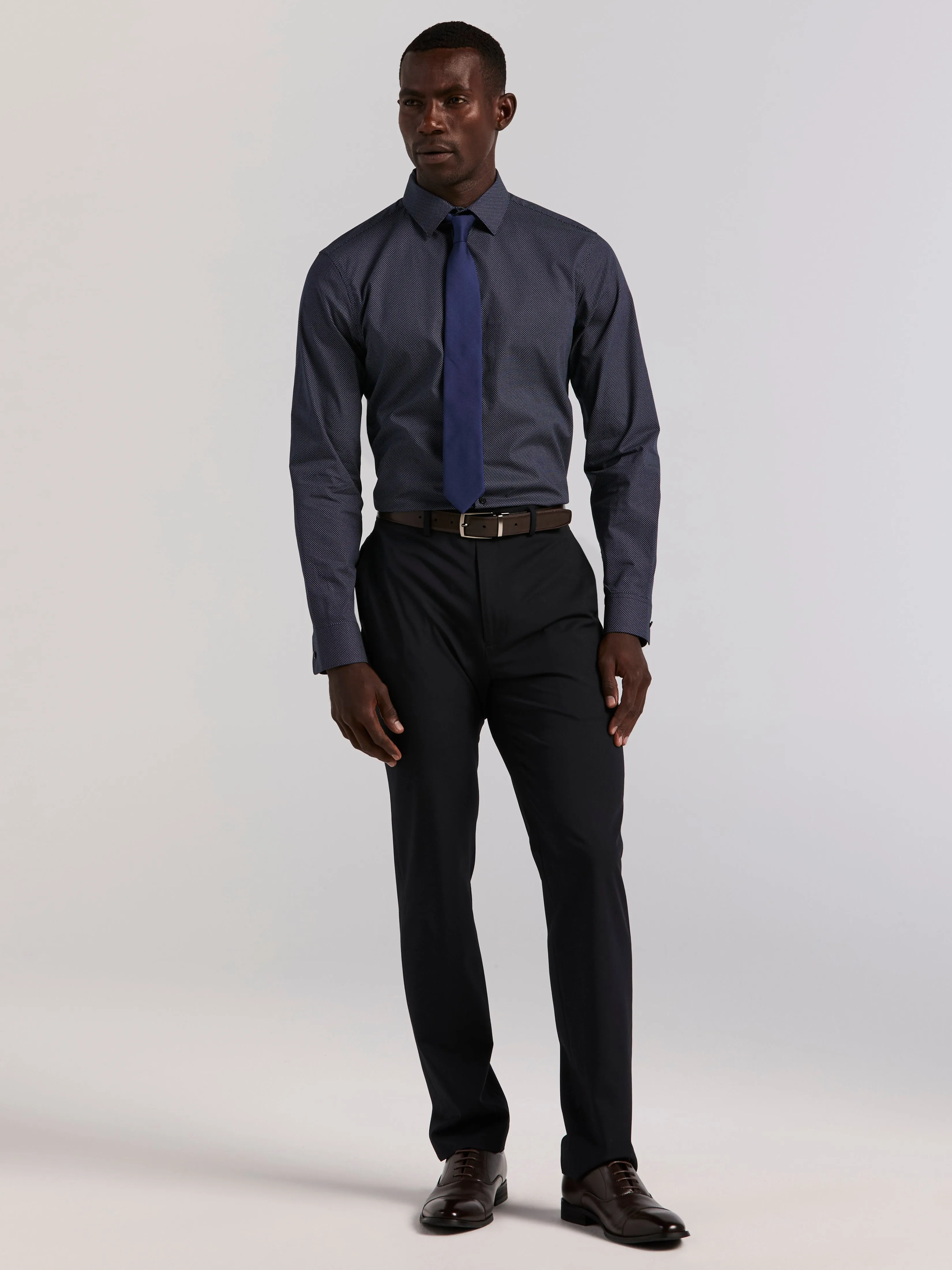 Polka Dot Print Slim Fit Shirt sold by Perry Ellis product image thumbnail 5