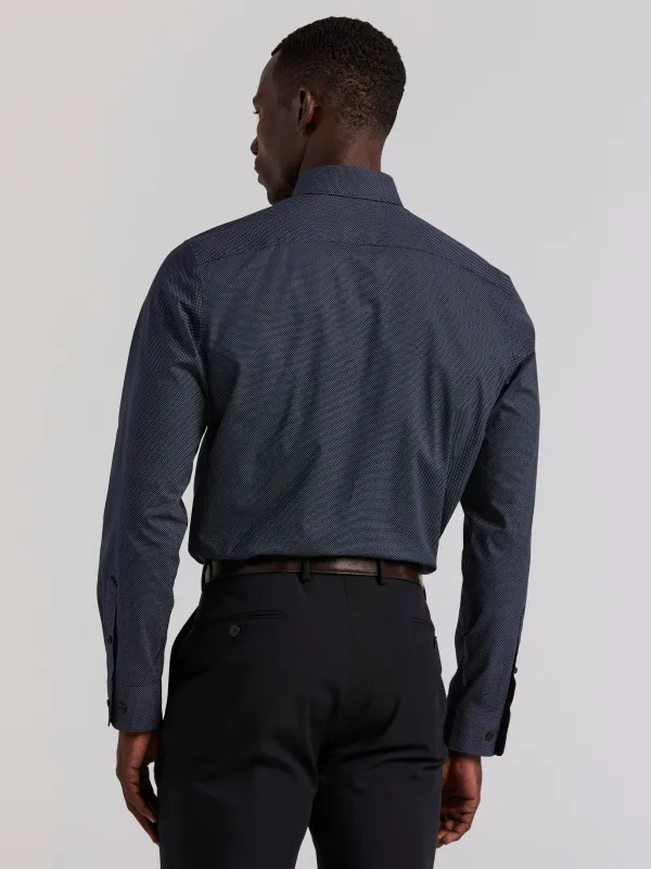 Polka Dot Print Slim Fit Shirt sold by Perry Ellis