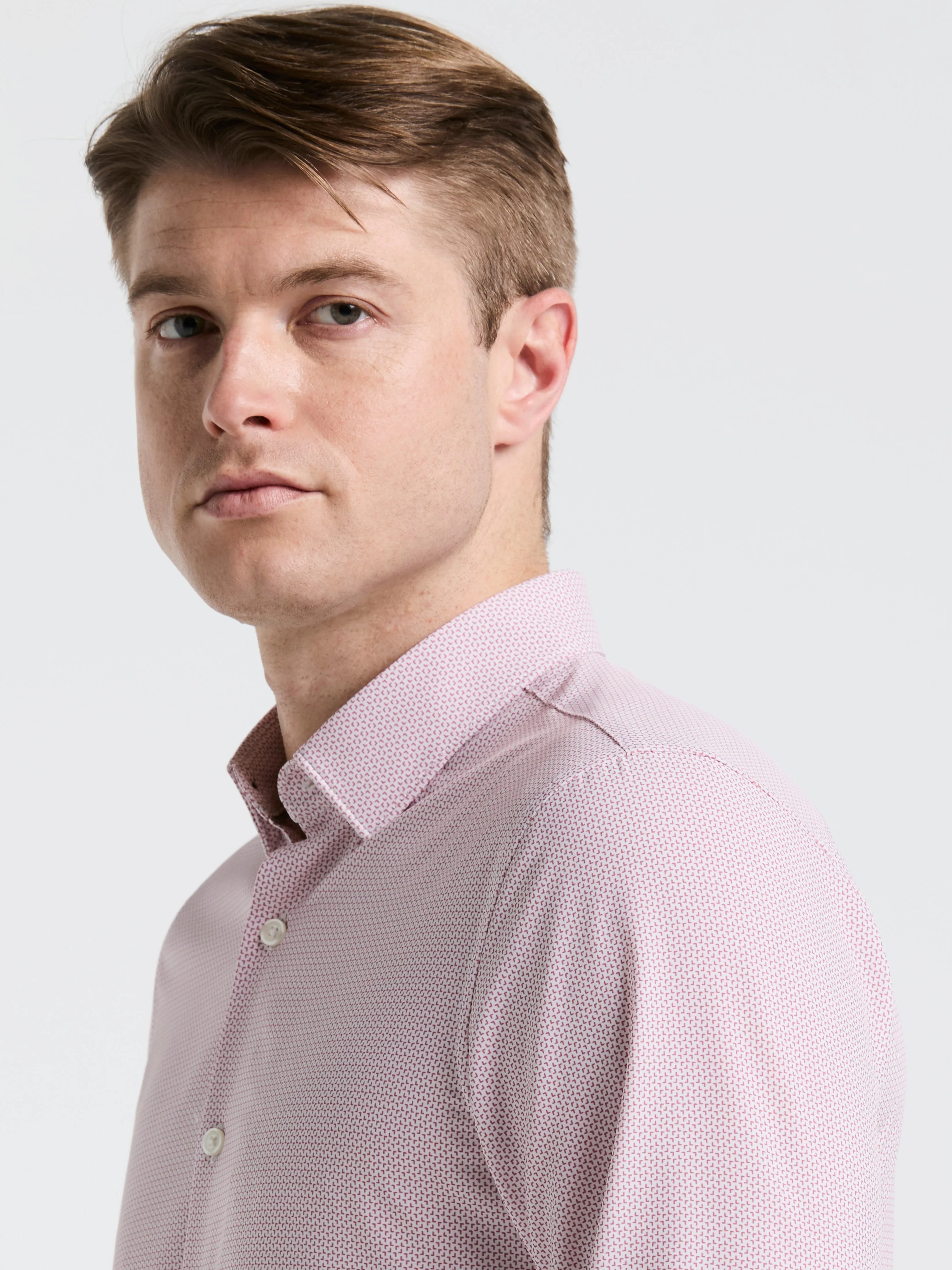 Slim Fit Float Total Stretch Pattern Shirt sold by Perry Ellis product image thumbnail 2