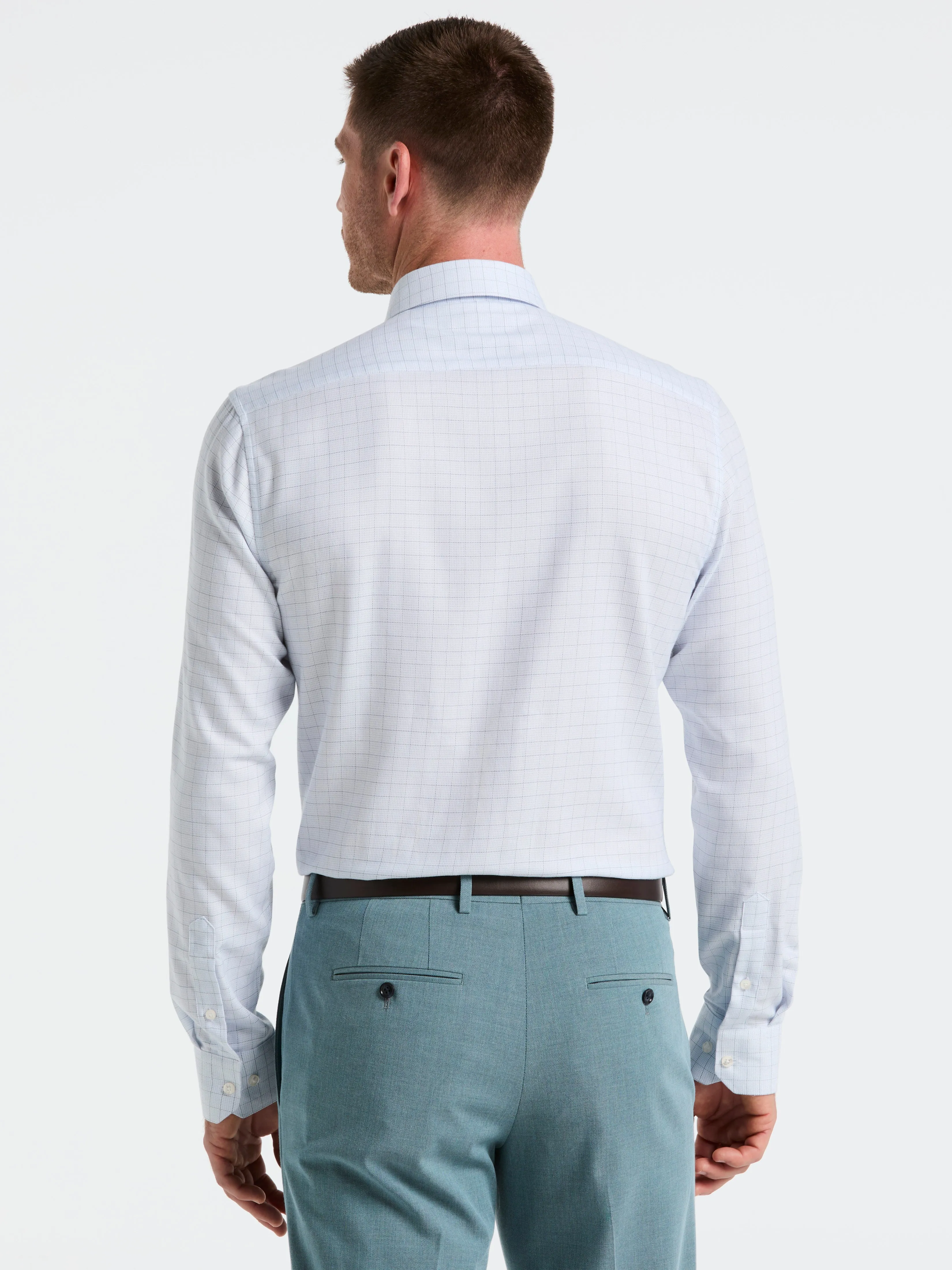 Stretch Checkered Dress Shirt sold by Perry Ellis product image thumbnail 2