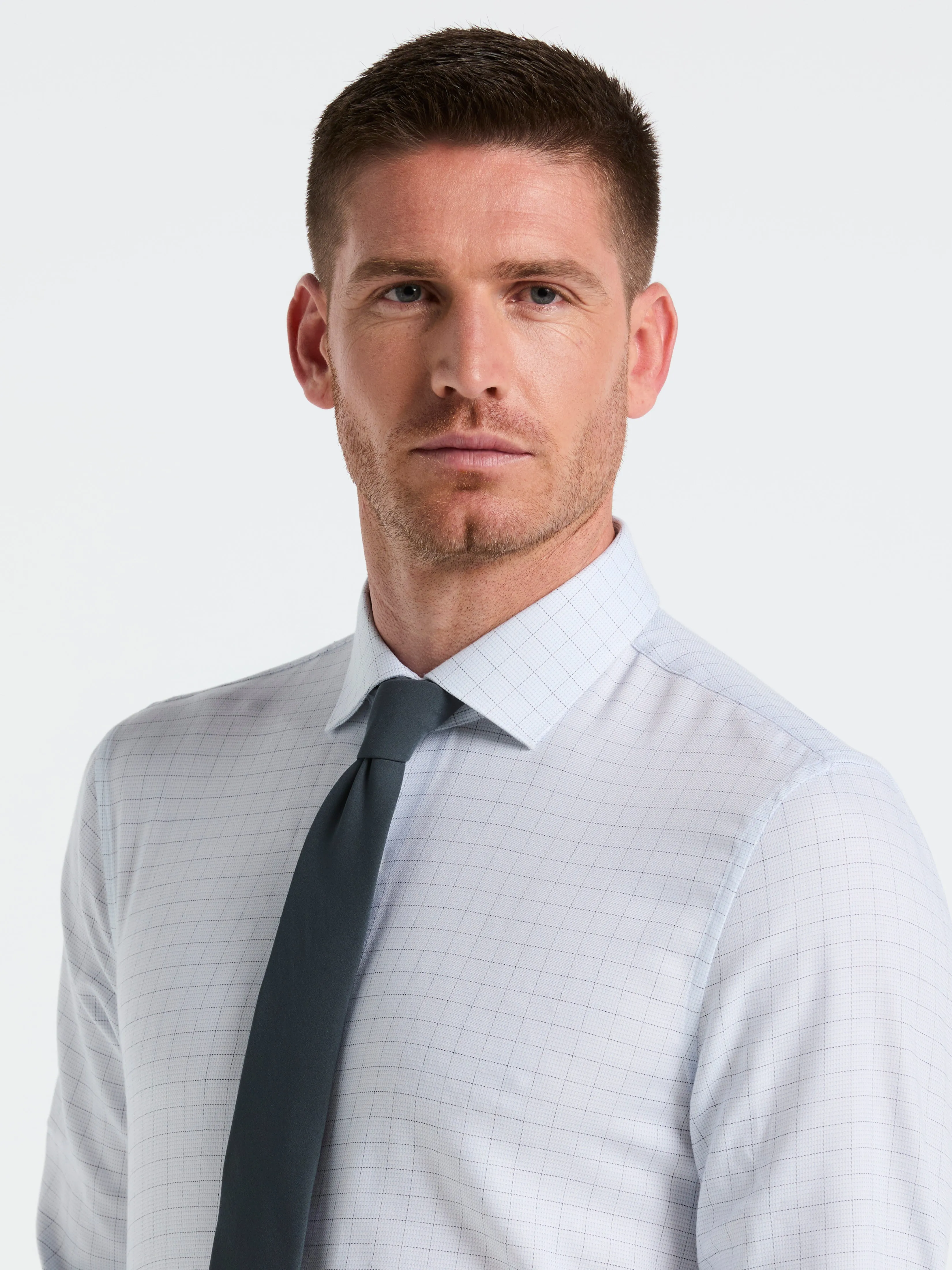 Stretch Checkered Dress Shirt sold by Perry Ellis product image thumbnail 3