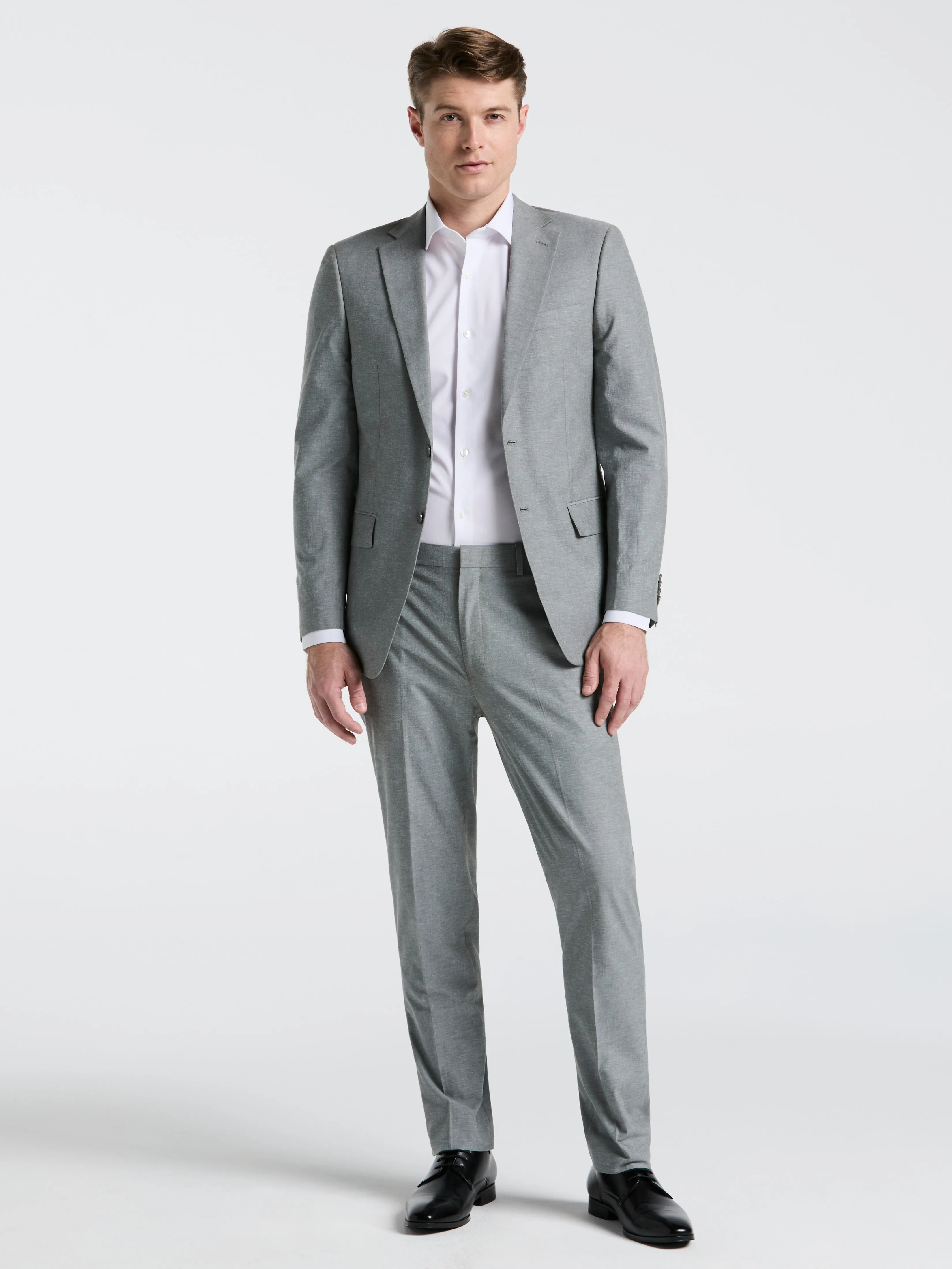 Slim Fit Solid Linen Blend Suit Jacket sold by Perry Ellis product image thumbnail 2