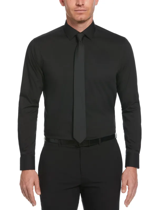 Slim Fit Solid Dress Shirt sold by Perry Ellis