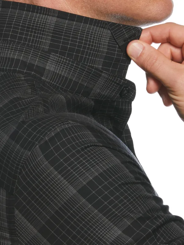 Slim Fit Total Stretch Plaid Print Shirt sold by Perry Ellis