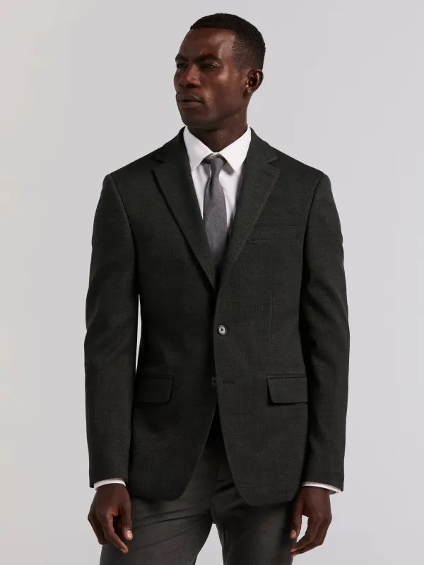 Slim Olive Textured Sportcoat sold by Perry Ellis