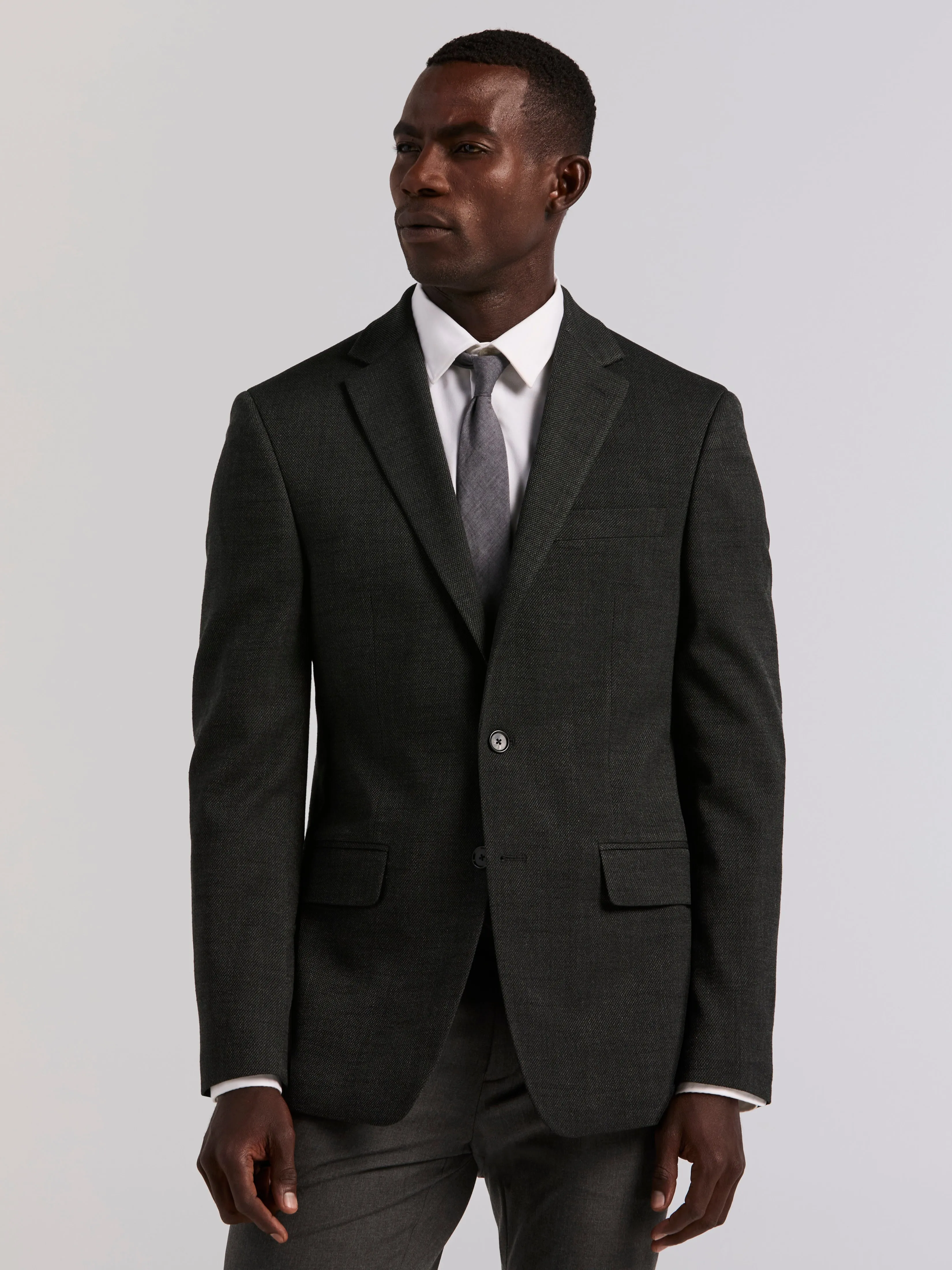 Slim Olive Textured Sportcoat sold by Perry Ellis