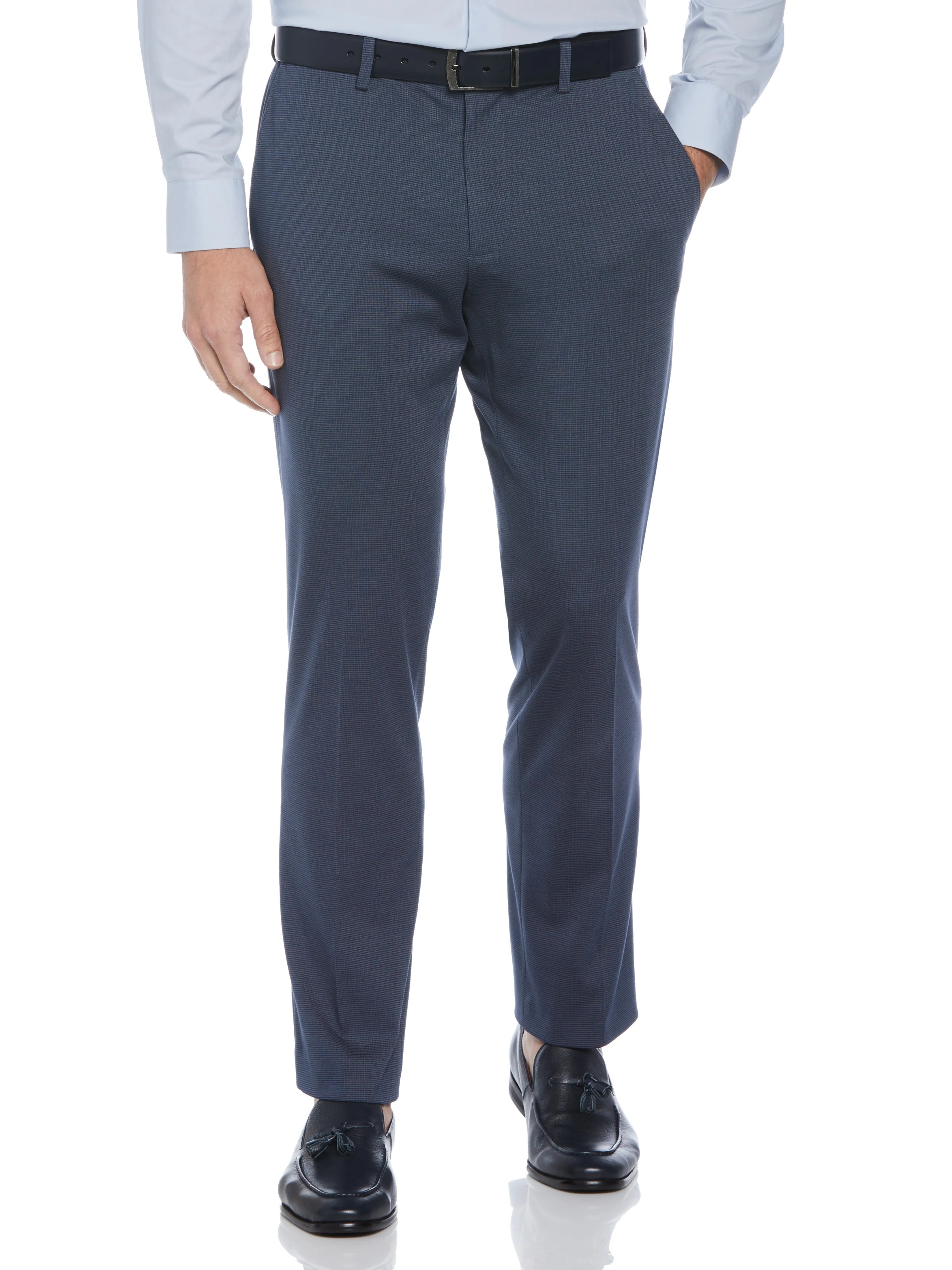 Slim Fit Microgrid Knit Suit Pant sold by Perry Ellis product image thumbnail 2