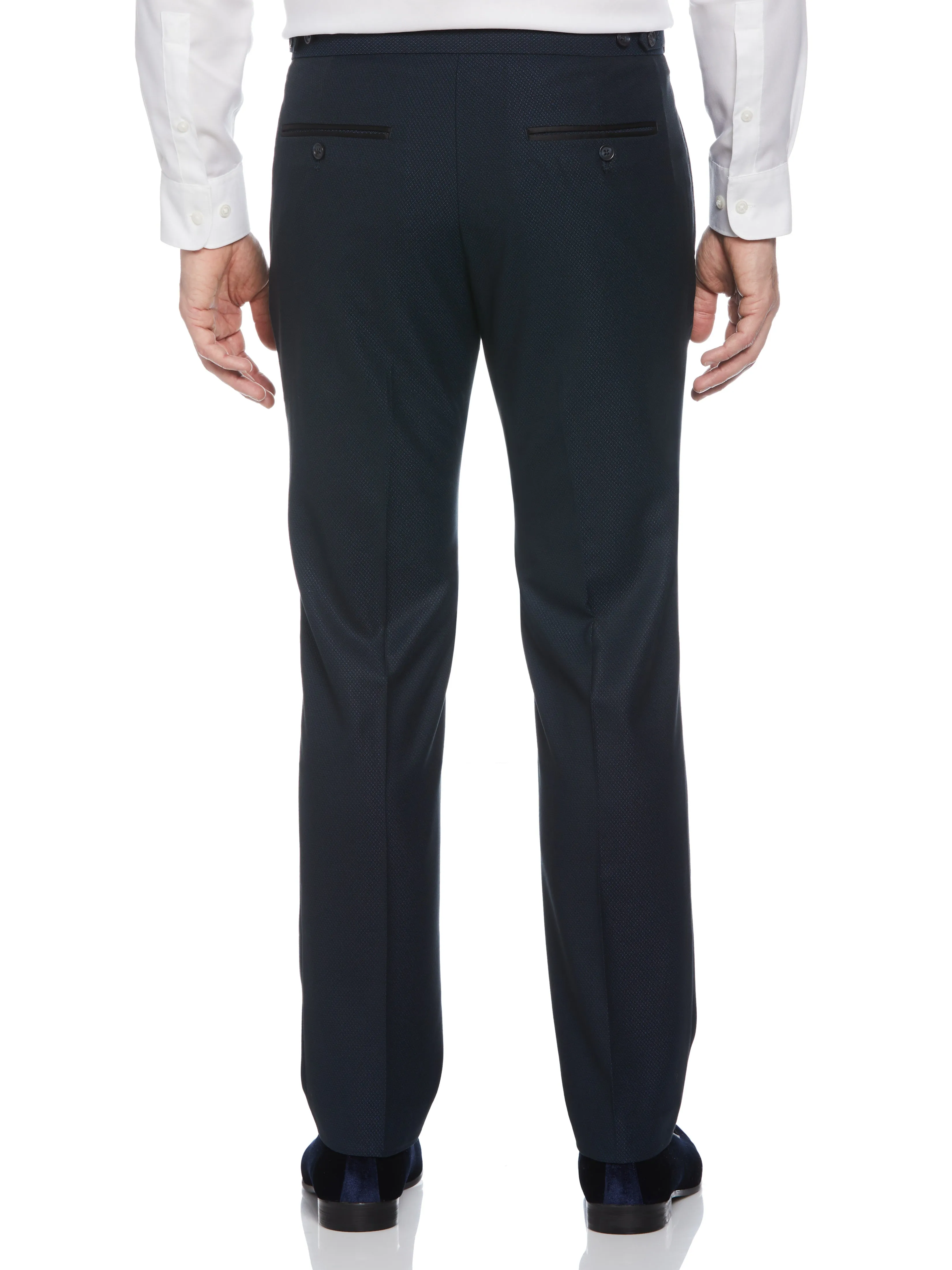 Slim Fit Stretch Textured Tuxedo Pant sold by Perry Ellis product image thumbnail 3