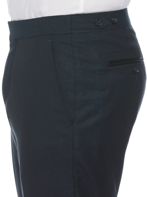 Slim Fit Stretch Textured Tuxedo Pant made by Perry Ellis