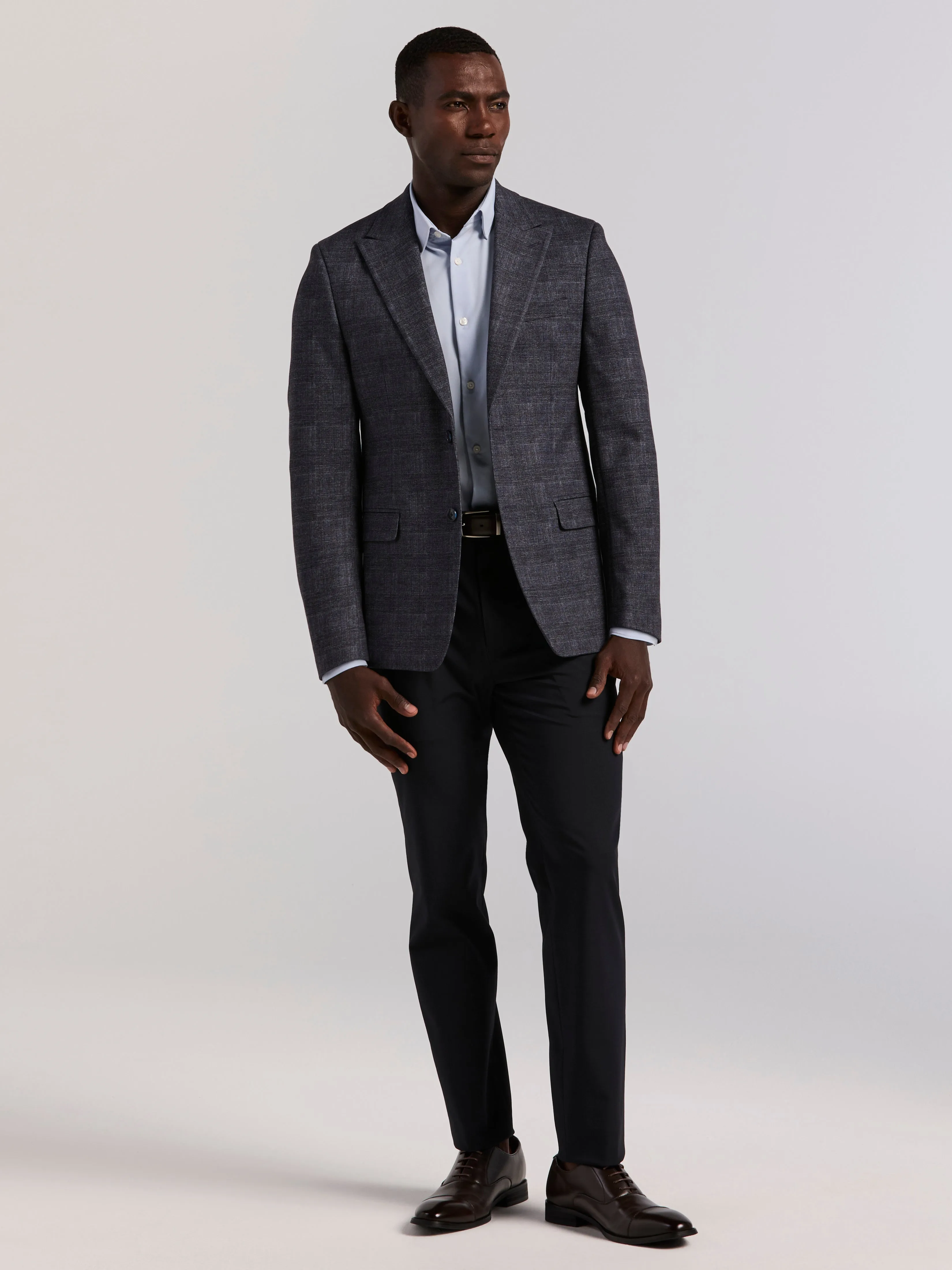 Plaid Knit Skinny Fit Sport Coat sold by Perry Ellis product image thumbnail 5