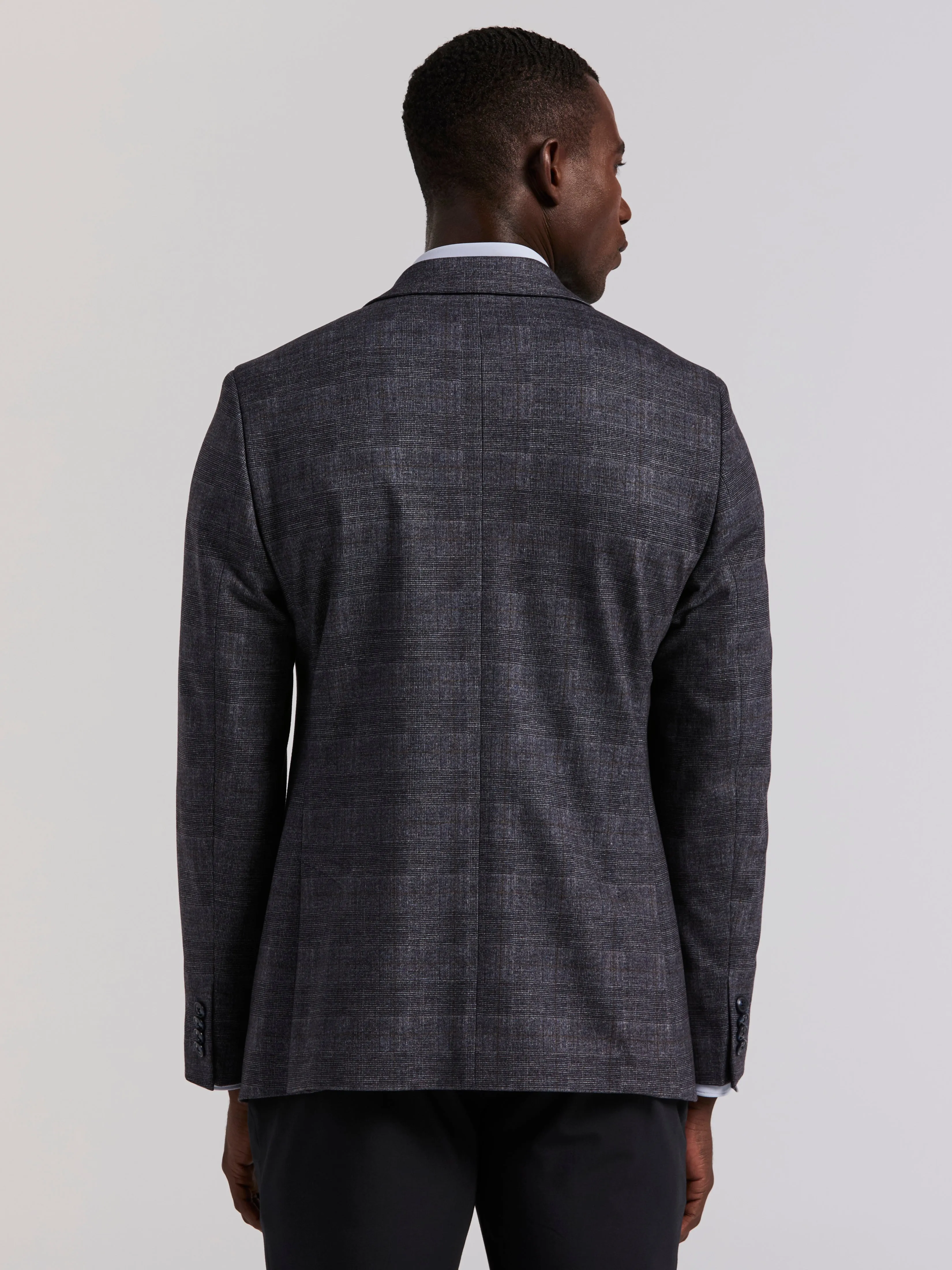 Plaid Knit Skinny Fit Sport Coat sold by Perry Ellis product image thumbnail 2