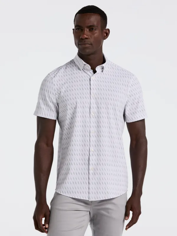 Slim Fit Geo Print Shirt sold by Perry Ellis