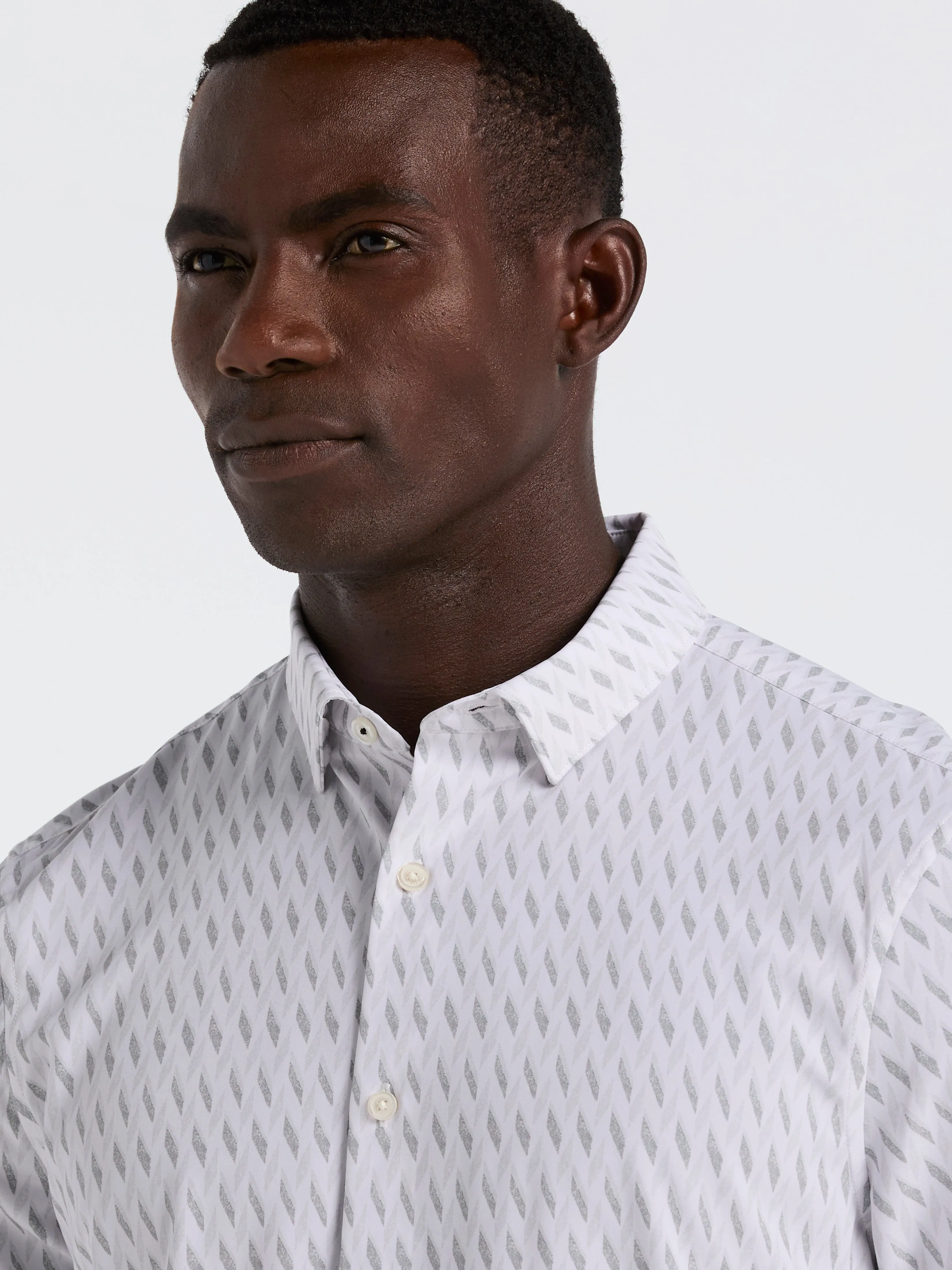 Slim Fit Geo Print Shirt sold by Perry Ellis product image thumbnail 4