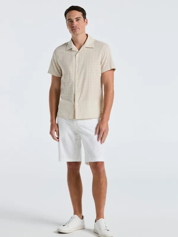 Cotton Dobby Plaid Shirt sold by Perry Ellis