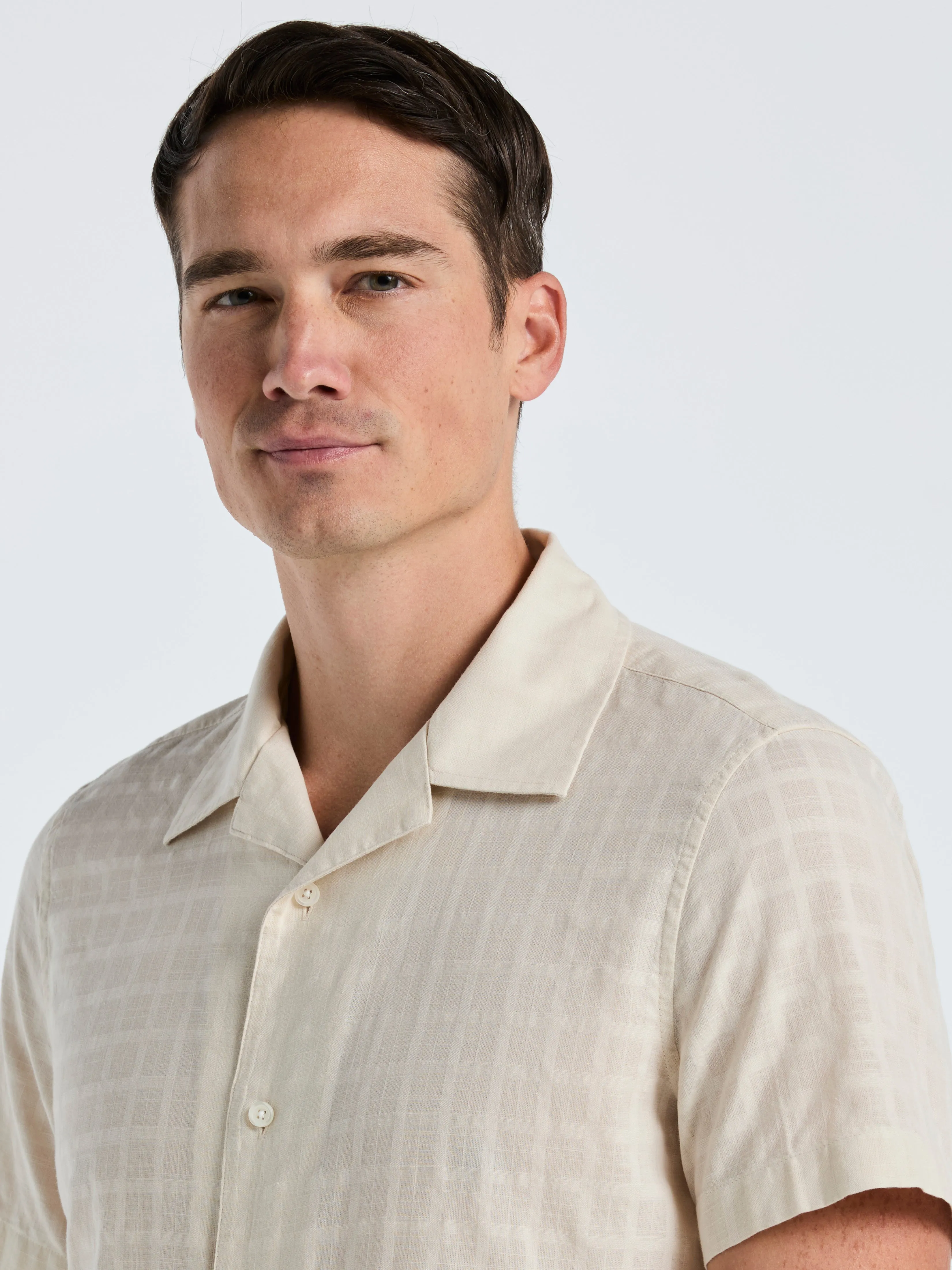 Cotton Dobby Plaid Shirt sold by Perry Ellis product image thumbnail 4