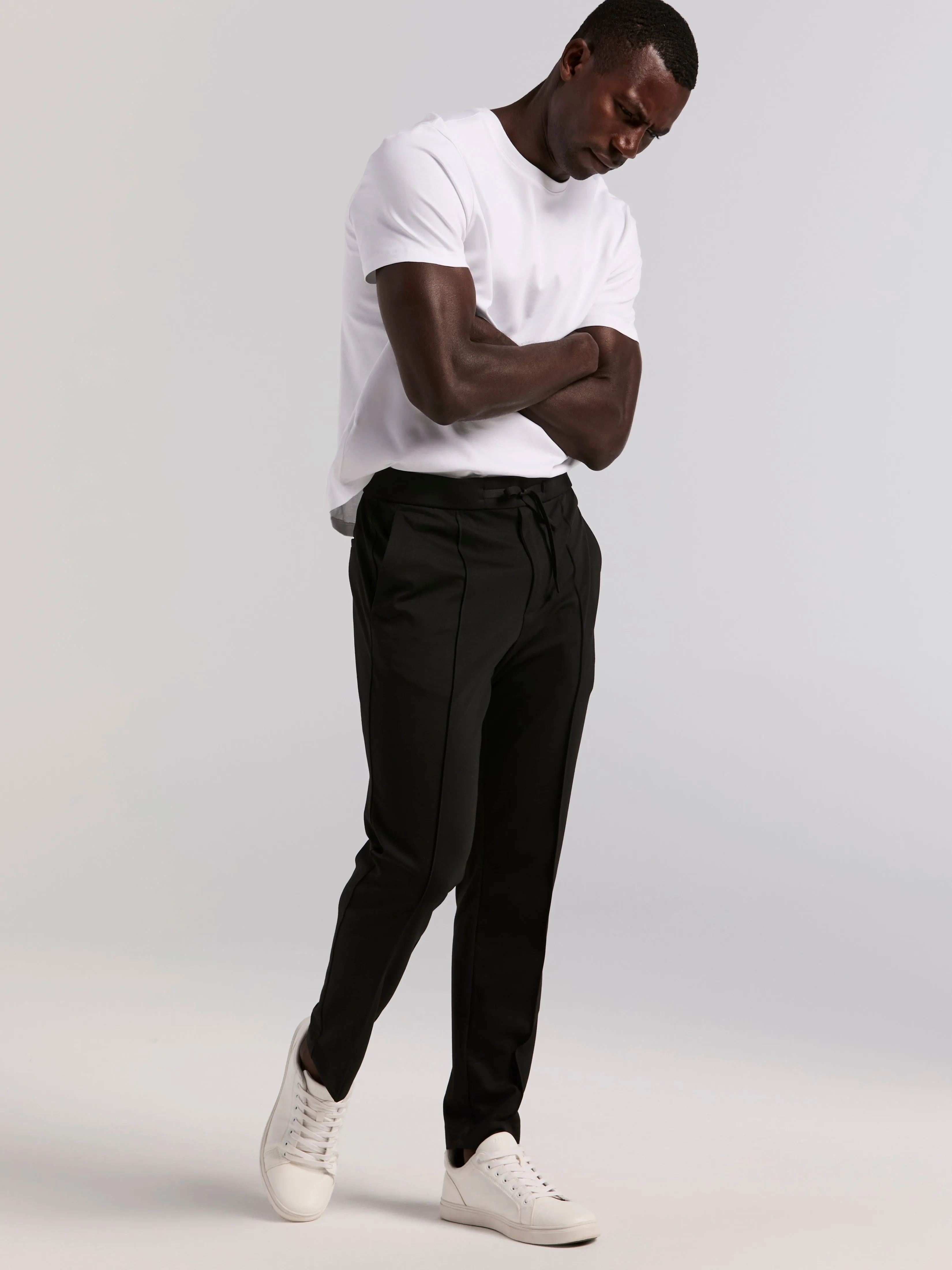 Slim Tapered Pintuck Pull-on Pants sold by Perry Ellis product image thumbnail 5