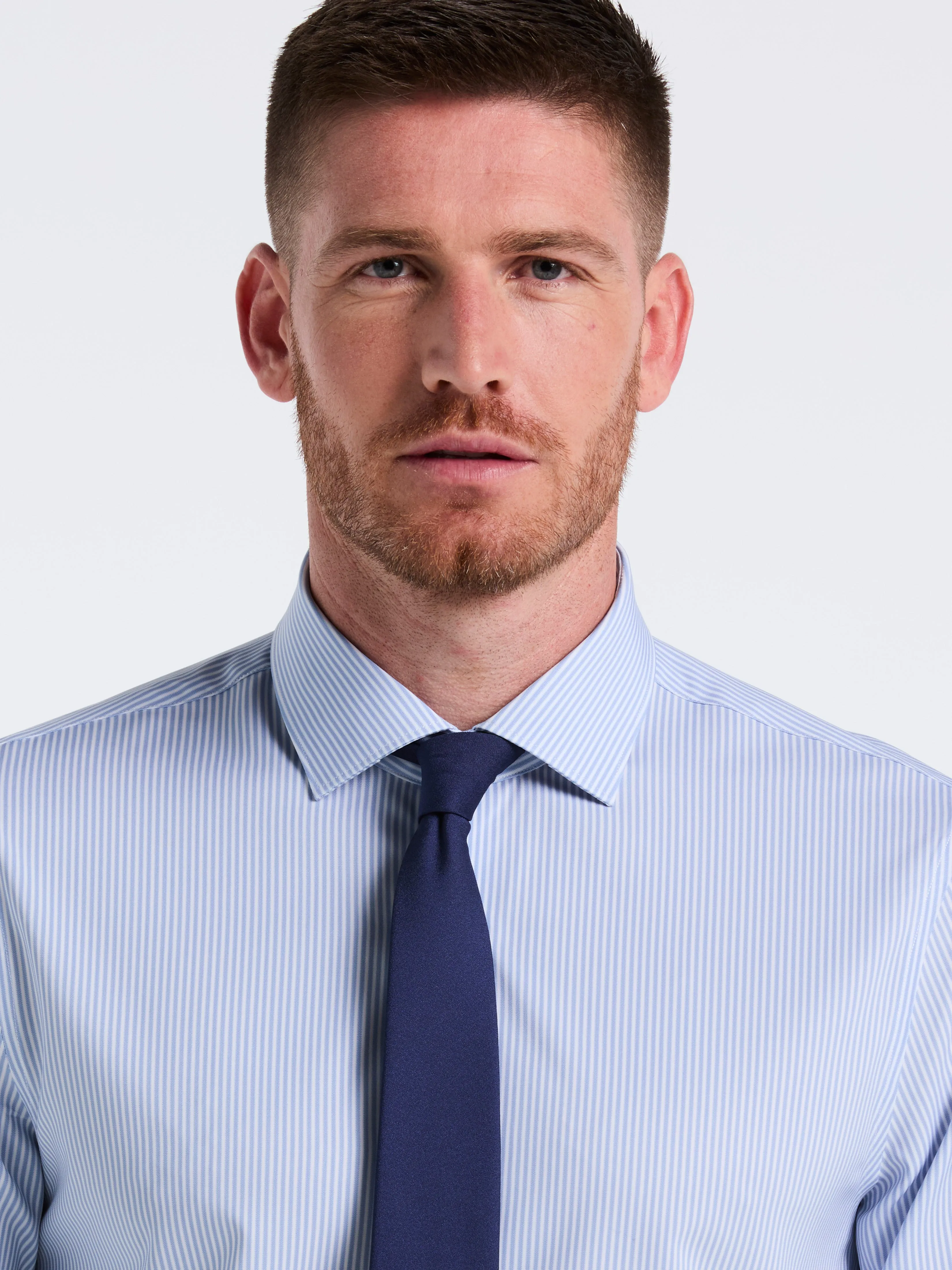 Performance Tech Striped Print Dress Shirt sold by Perry Ellis product image thumbnail 3