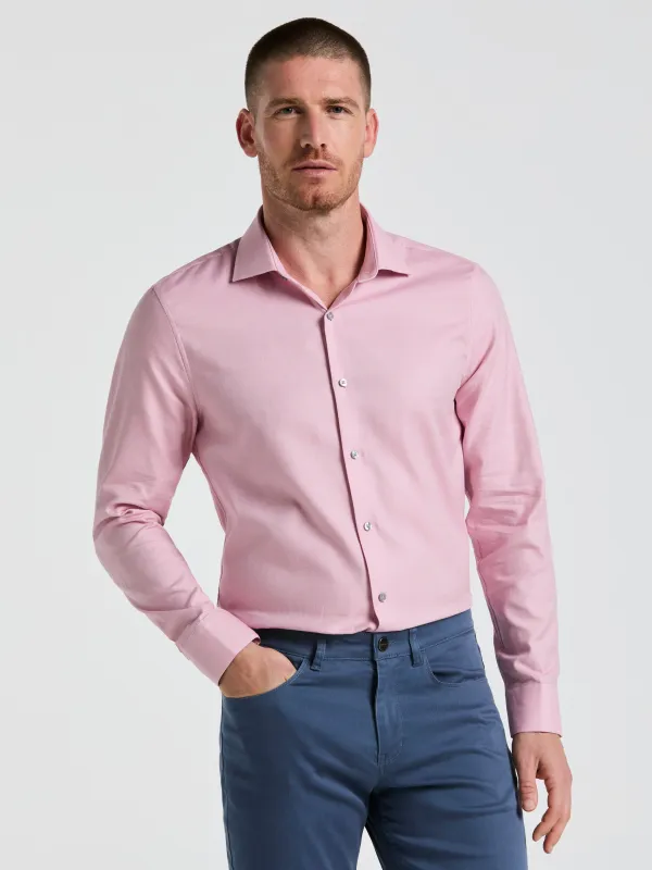 Dobby Micro Diamond Print Dress Shirt sold by Perry Ellis