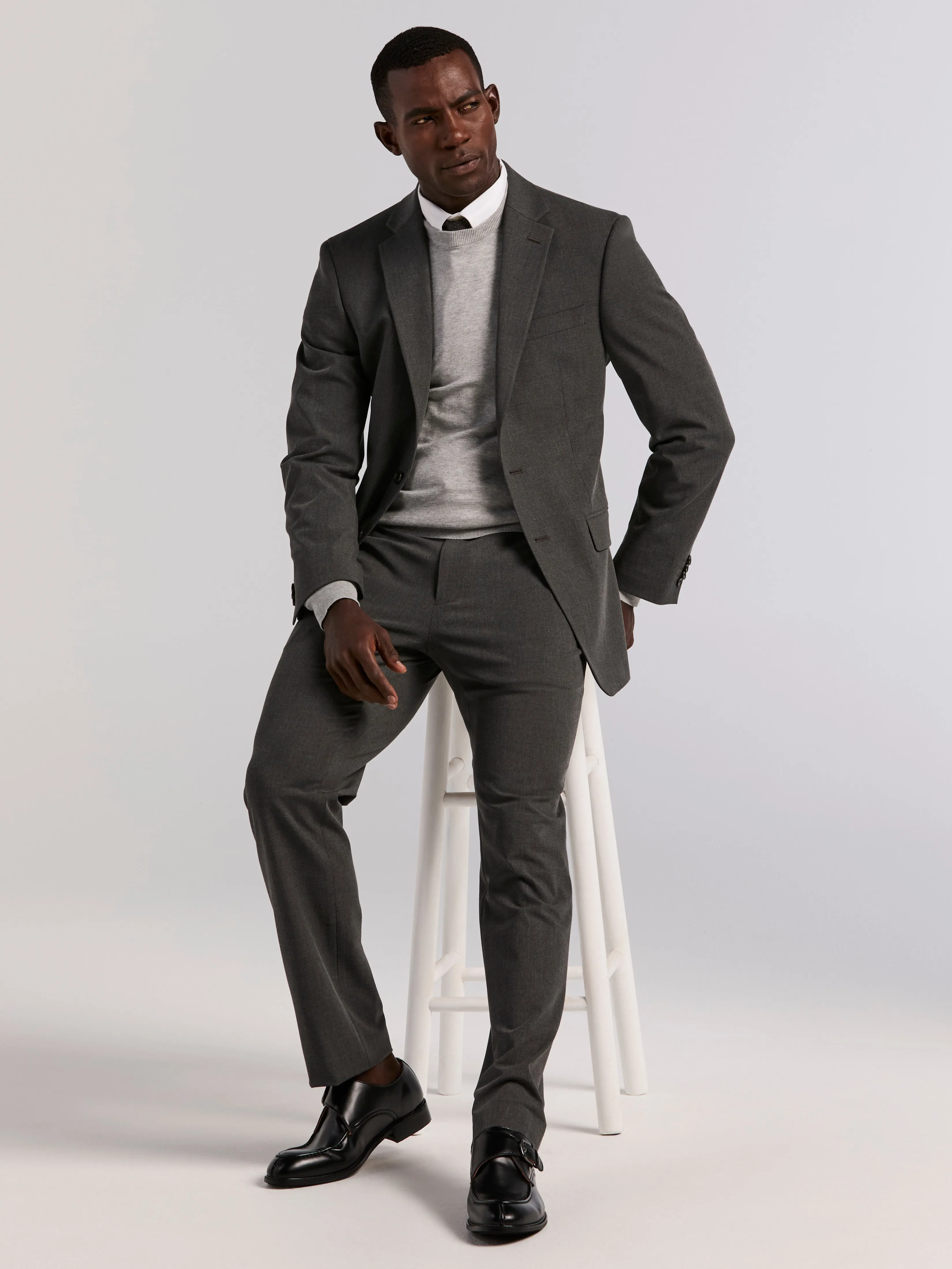 Slim Fit Gabardine Suit Pant sold by Perry Ellis product image thumbnail 4