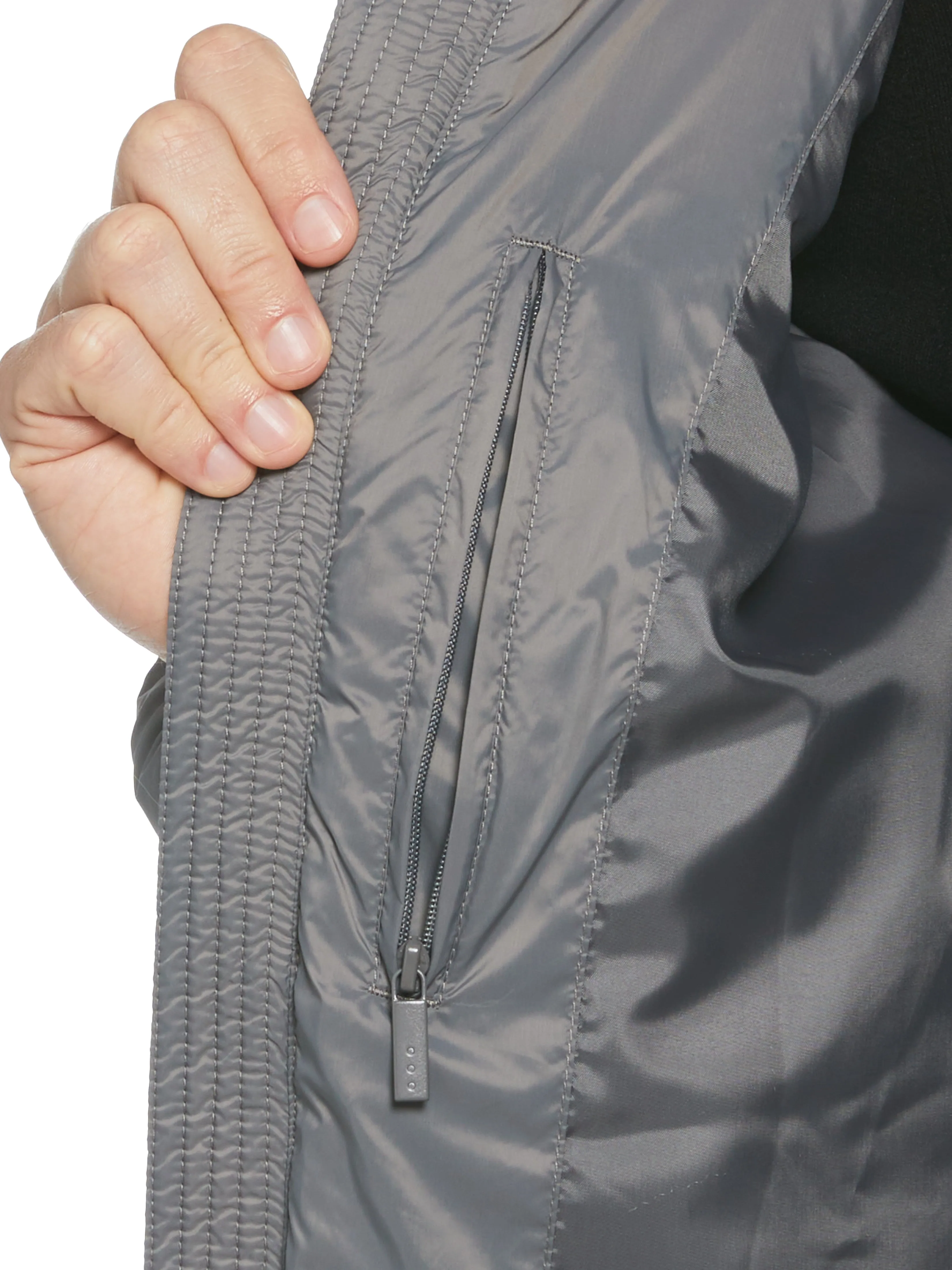 Lightweight Hooded Puffer Jacket sold by Perry Ellis product image thumbnail 5