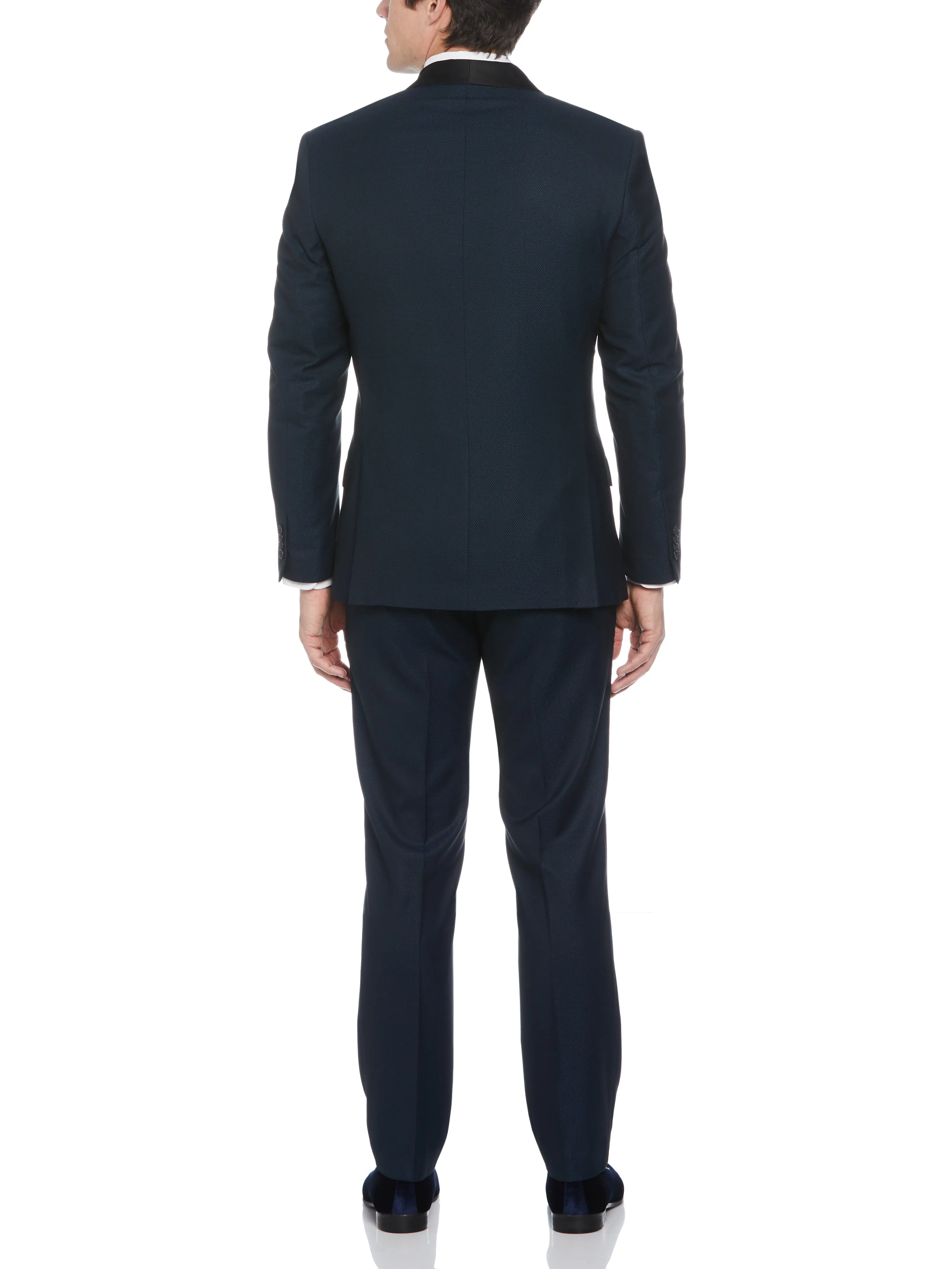 Slim Fit Textured Tuxedo Jacket sold by Perry Ellis product image thumbnail 5