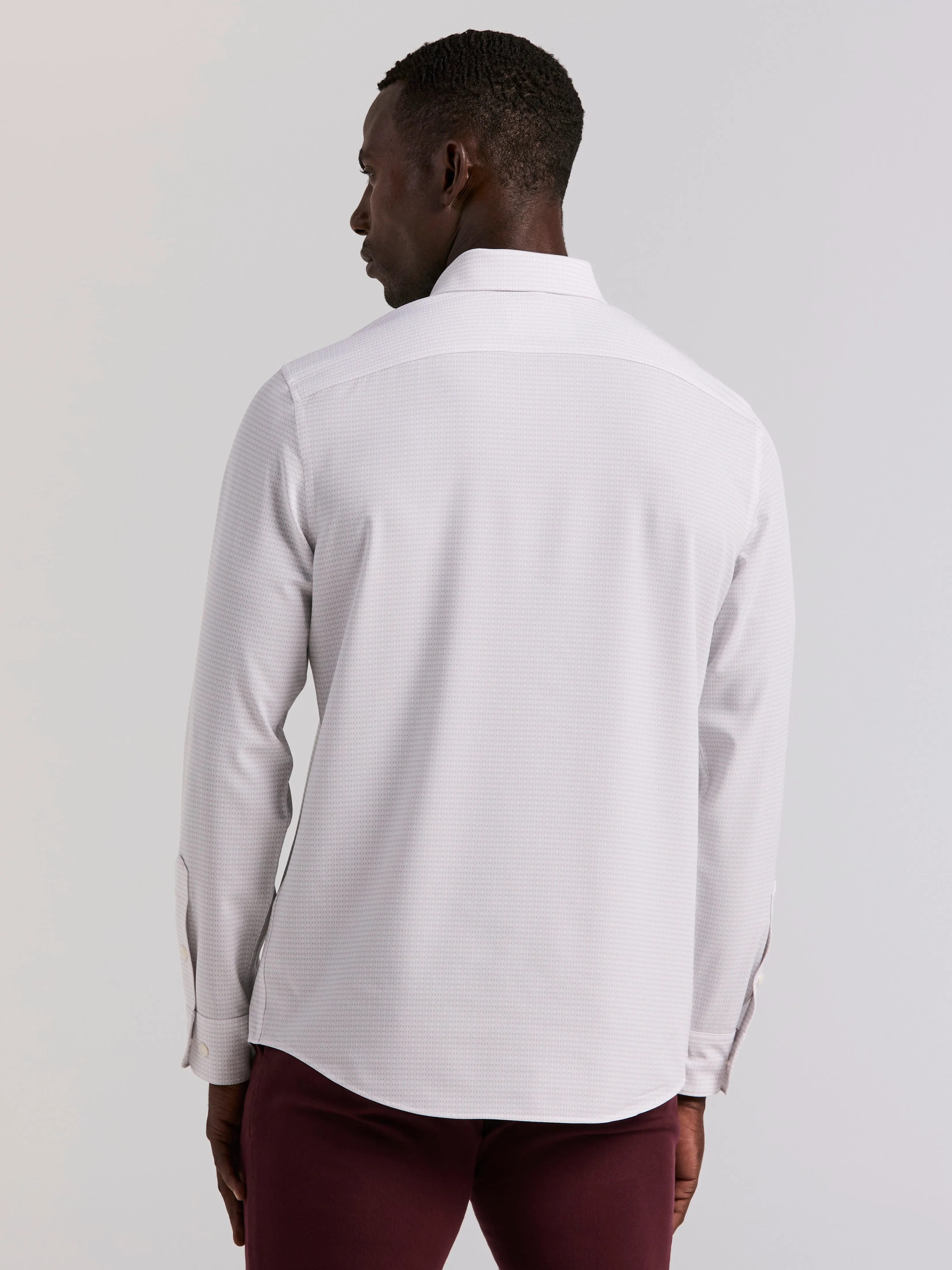 Slim Fit Total Stretch Geo Print Shirt sold by Perry Ellis product image thumbnail 2