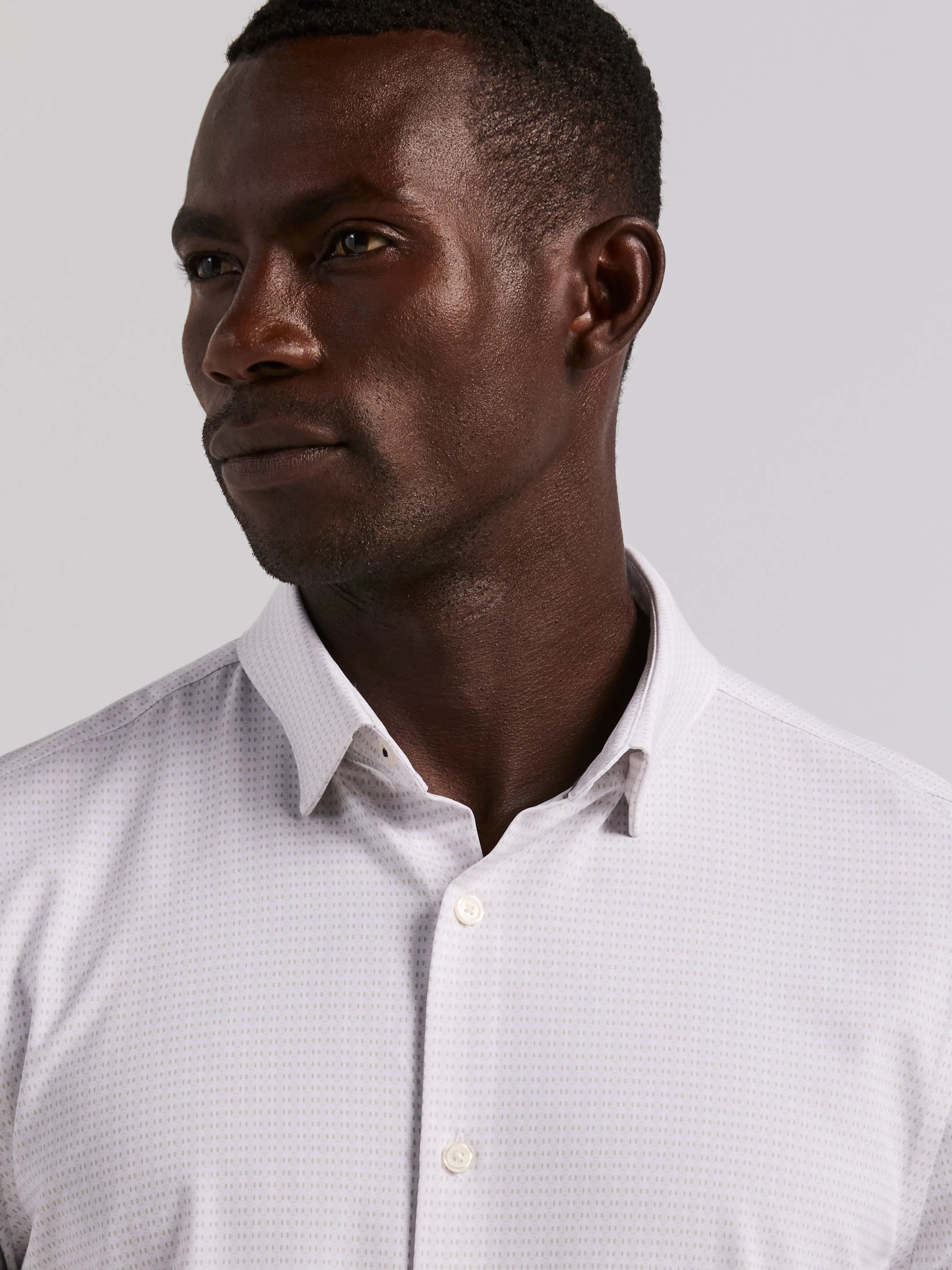 Slim Fit Total Stretch Geo Print Shirt sold by Perry Ellis product image thumbnail 3