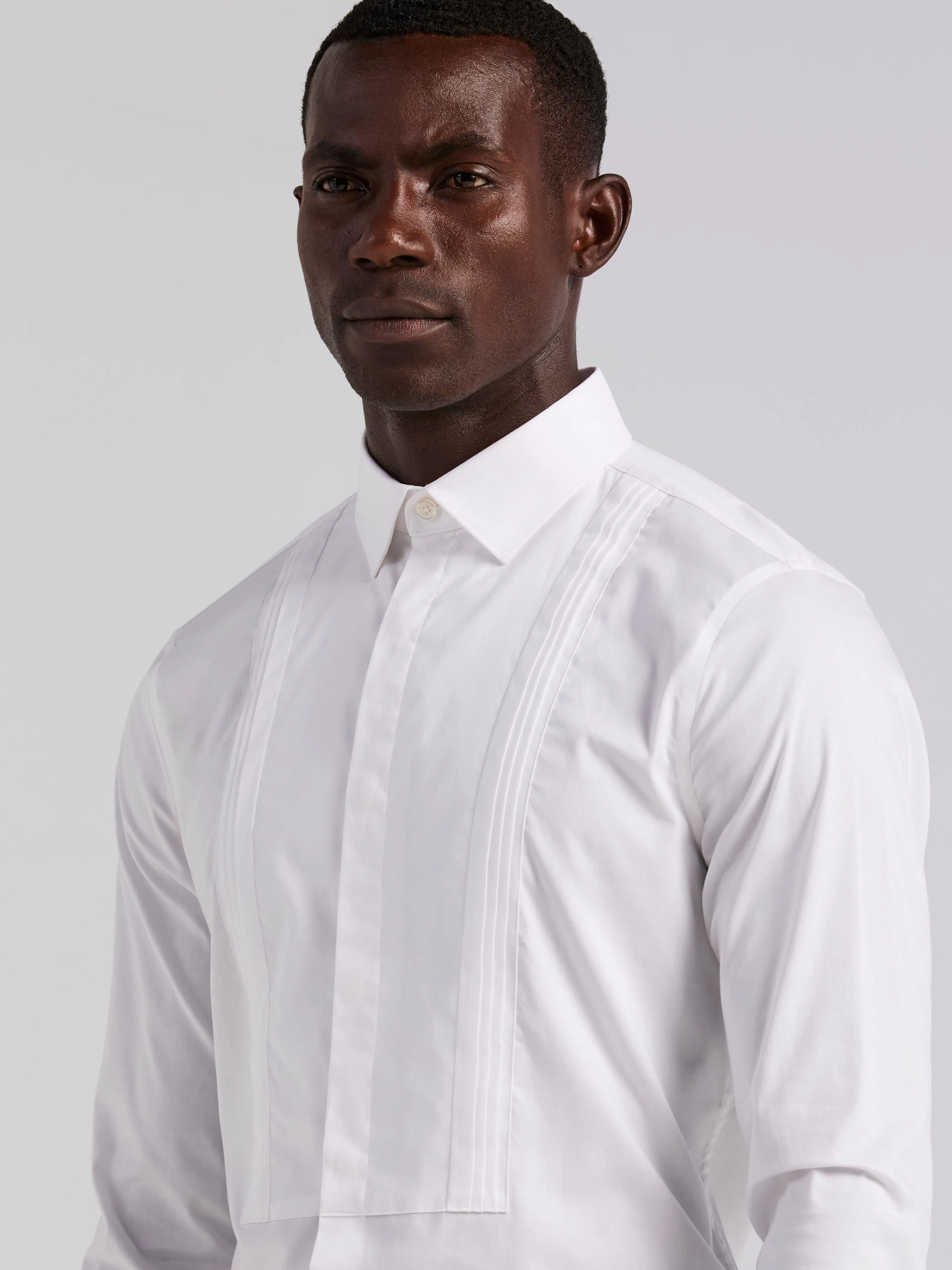 Slim Fit Tuxedo Dress Shirt sold by Perry Ellis product image thumbnail 5