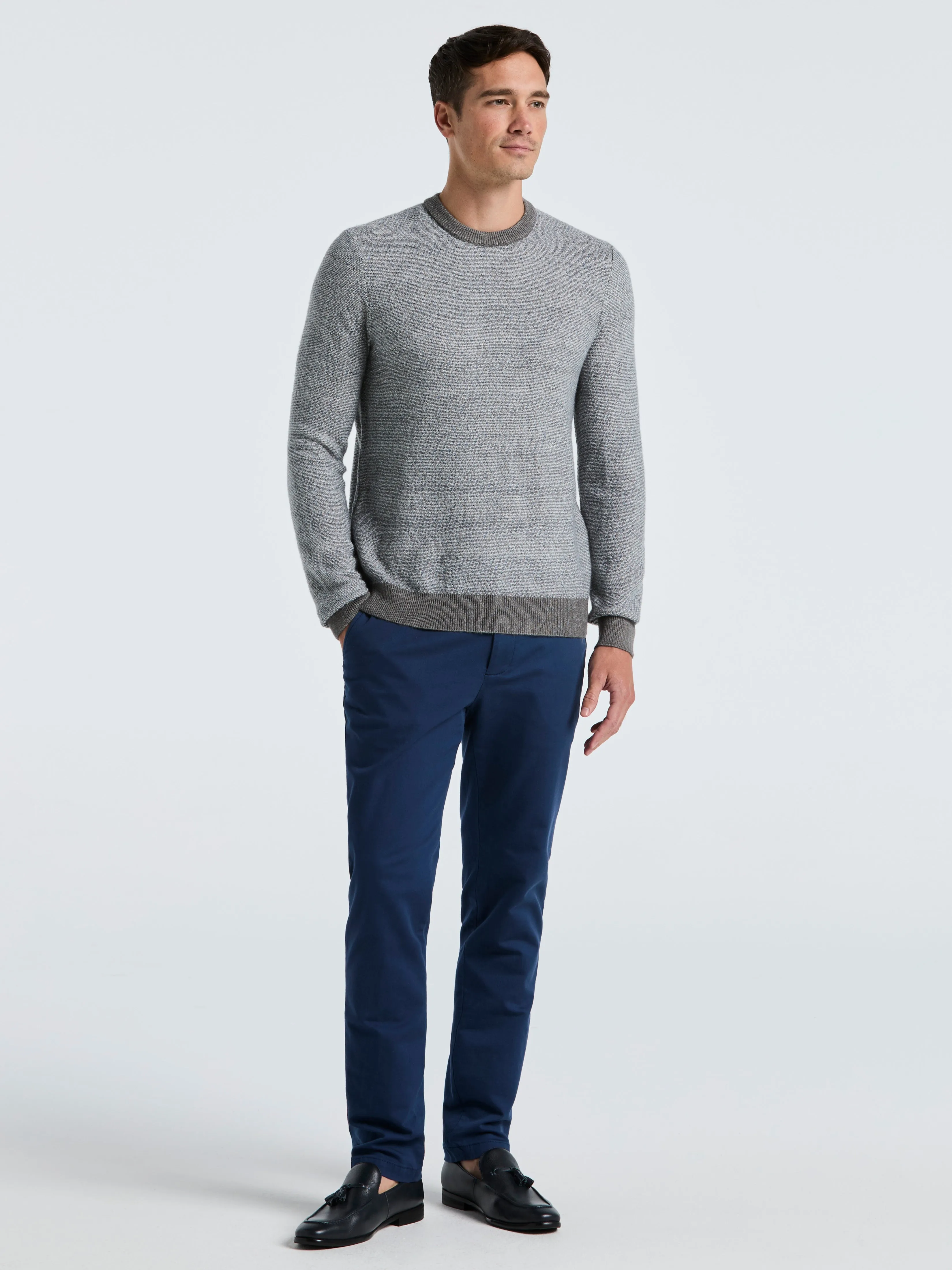 Herringbone Crew Neck Sweater sold by Perry Ellis product image thumbnail 3