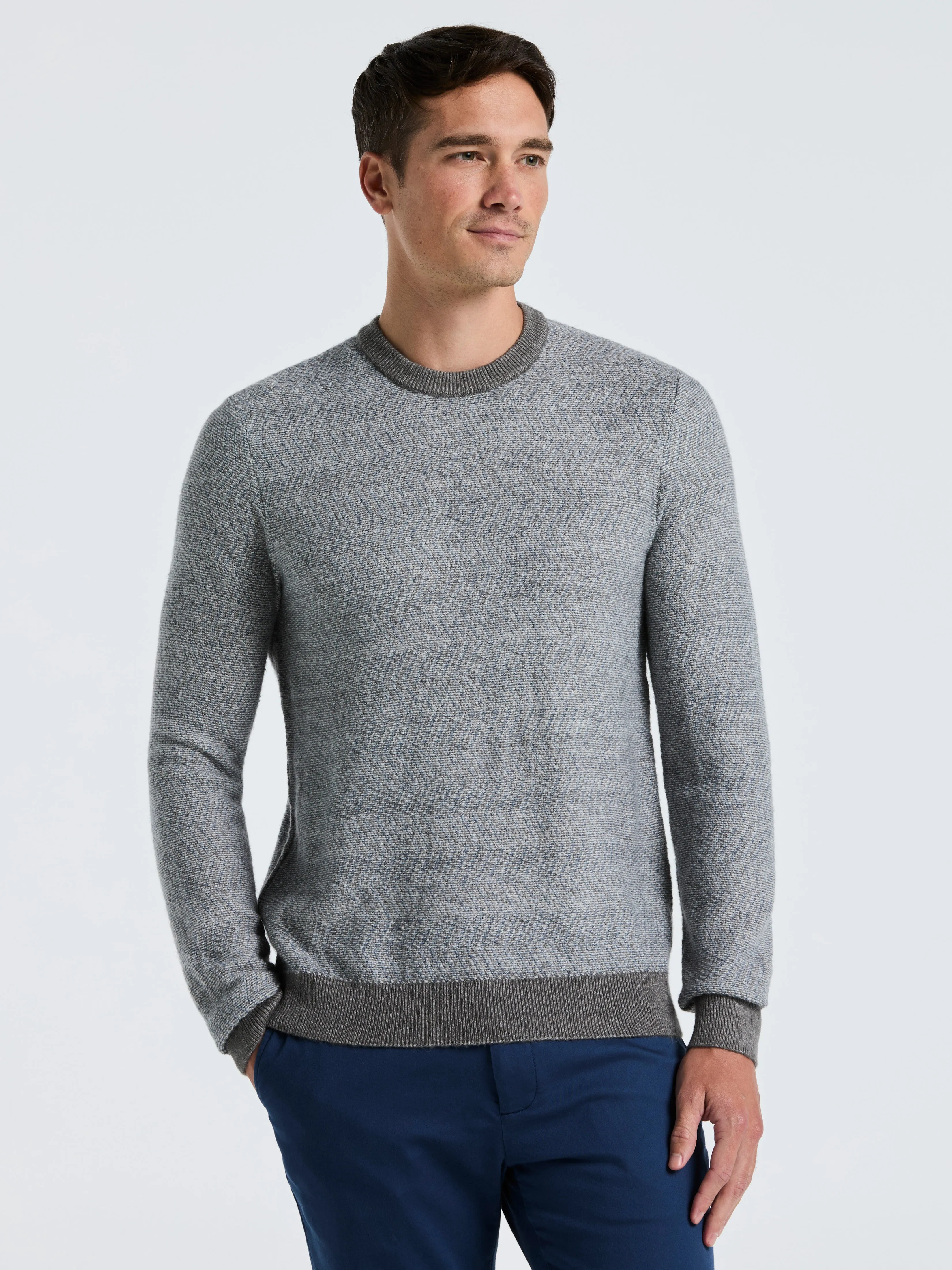 Herringbone Crew Neck Sweater sold by Perry Ellis product image thumbnail 4