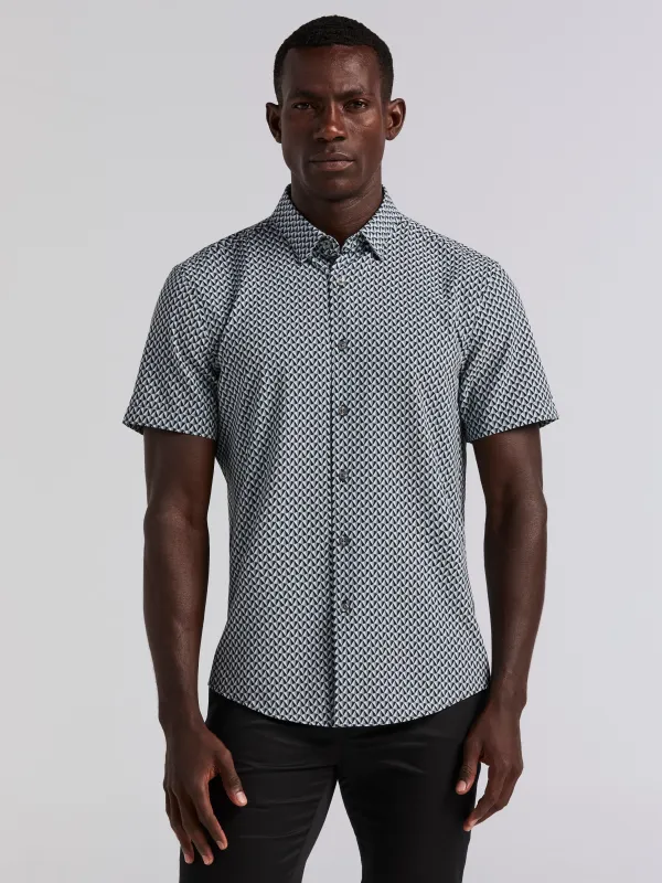 Triangle Geo Print Shirt sold by Perry Ellis