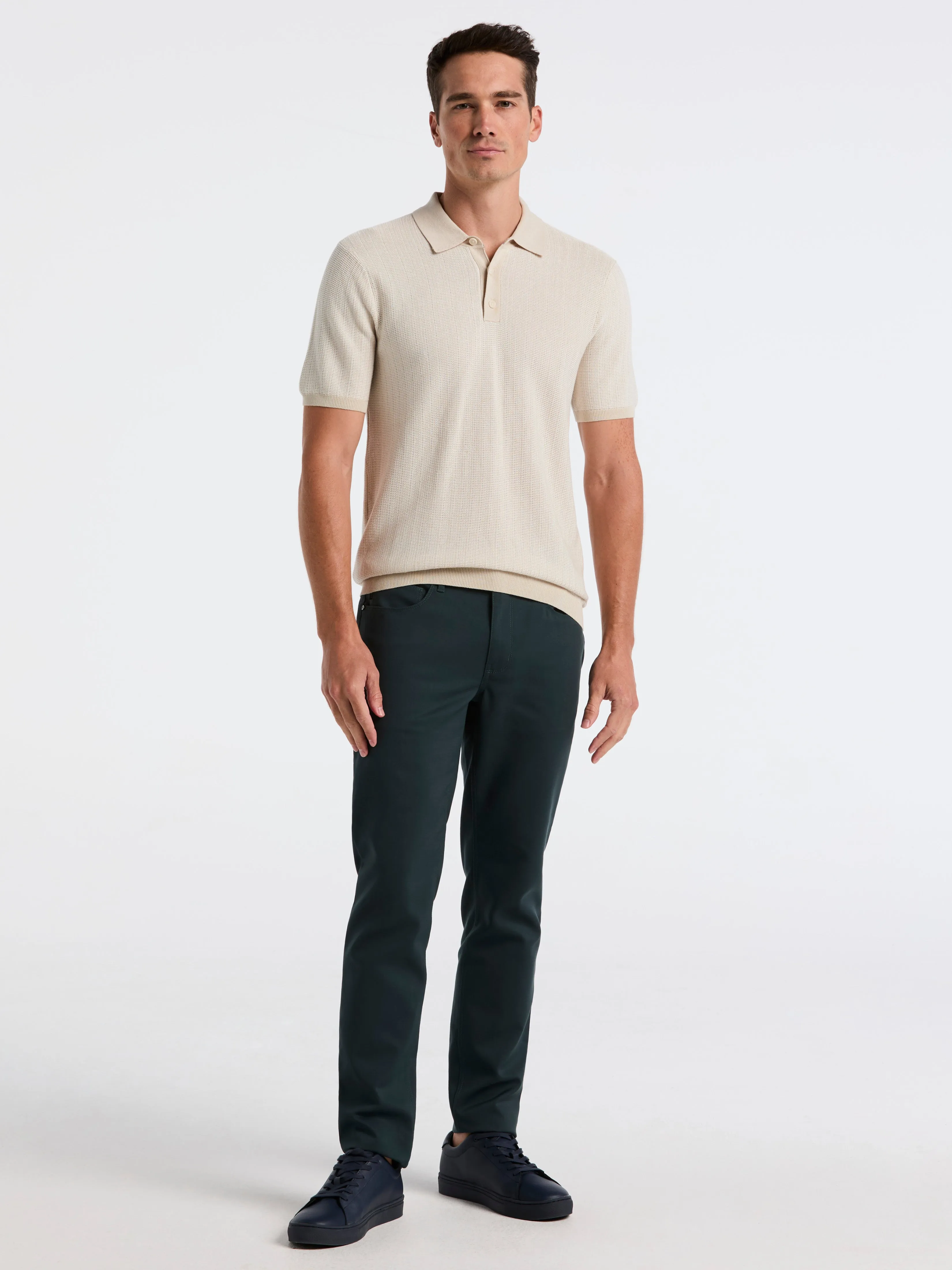 Mini Geo Jacquard Polo Sweater sold by Perry Ellis product image thumbnail 4