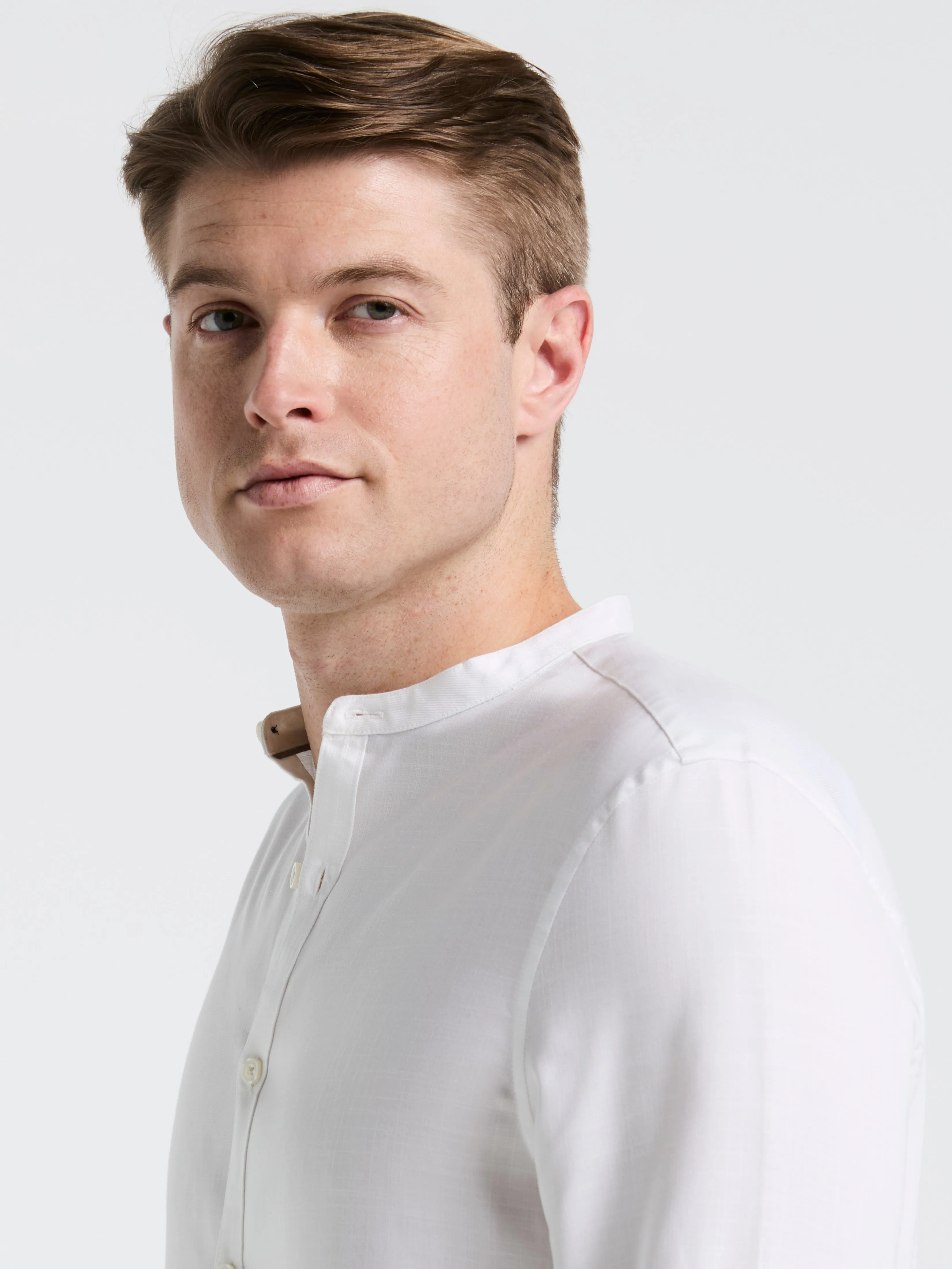 Banded Collar Shirt sold by Perry Ellis