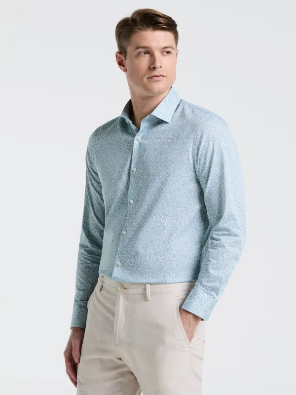 Stretch Floral Print Dress Shirt sold by Perry Ellis