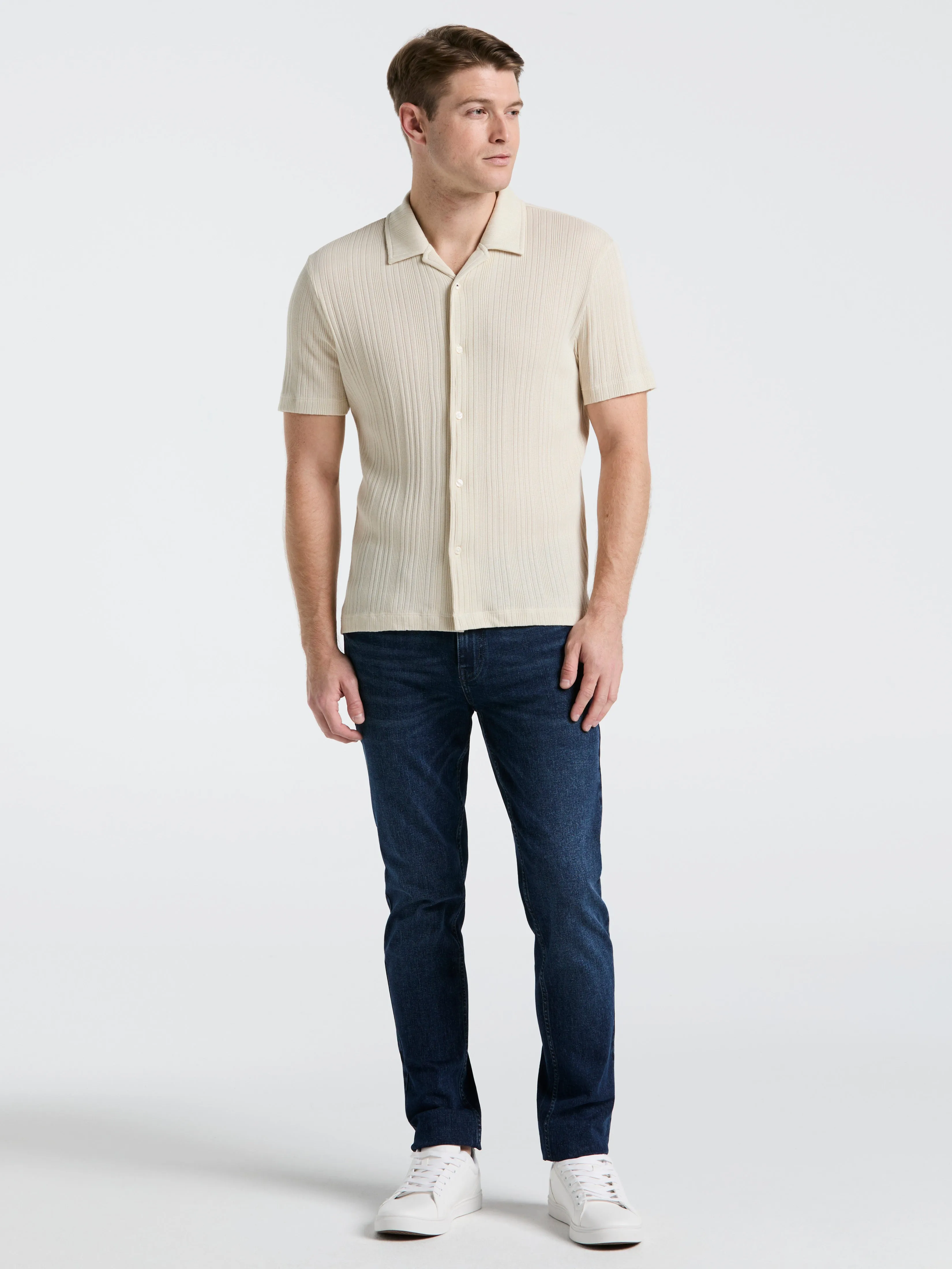 Ribbed Stripe Shirt sold by Perry Ellis product image thumbnail 3
