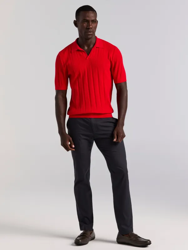 Mesh Stripe Sweater Polo sold by Perry Ellis