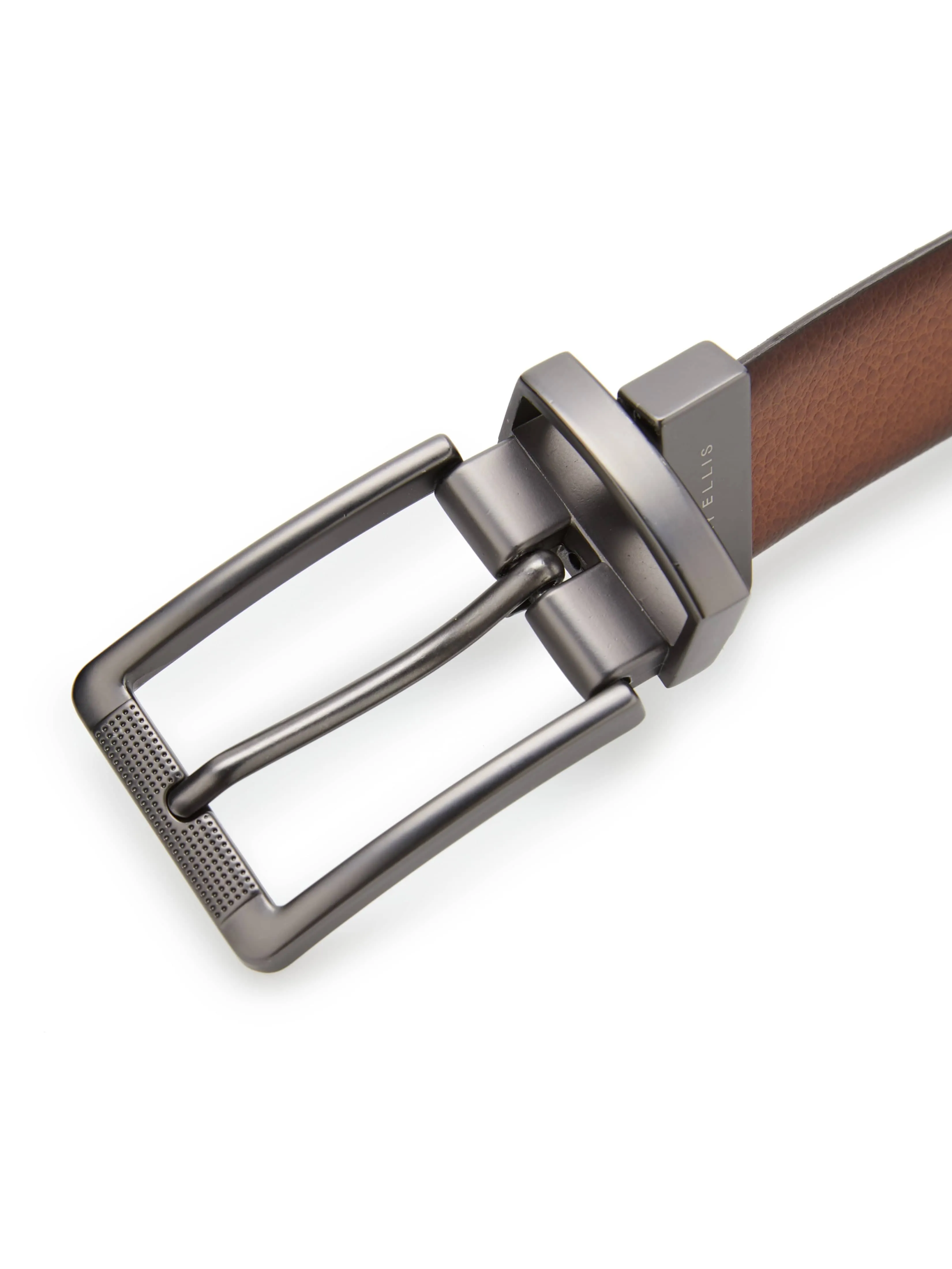 Burnished Reversible Leather Belt sold by Perry Ellis