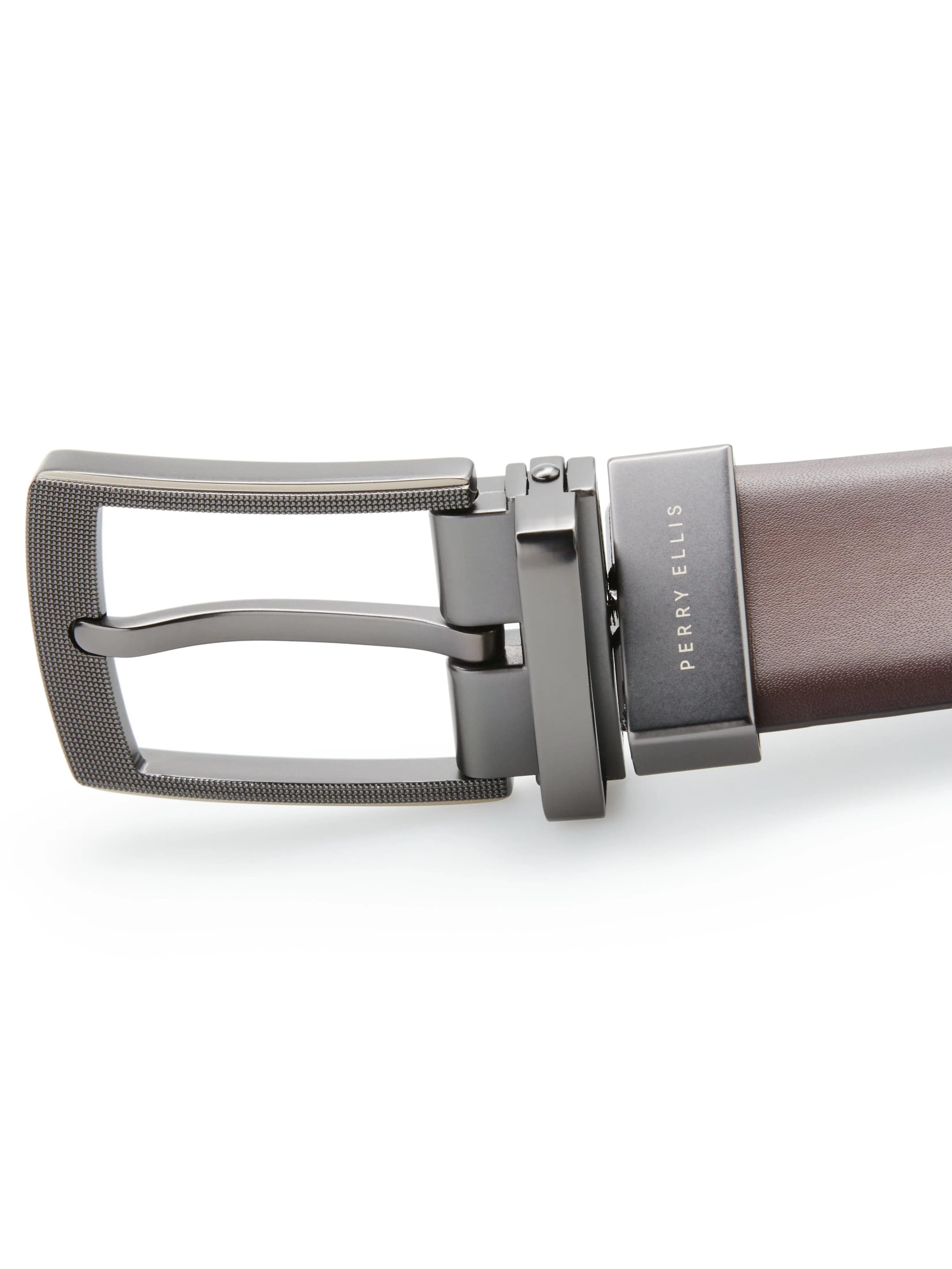 Cabernet Leather Reversible Belt sold by Perry Ellis product image thumbnail 3
