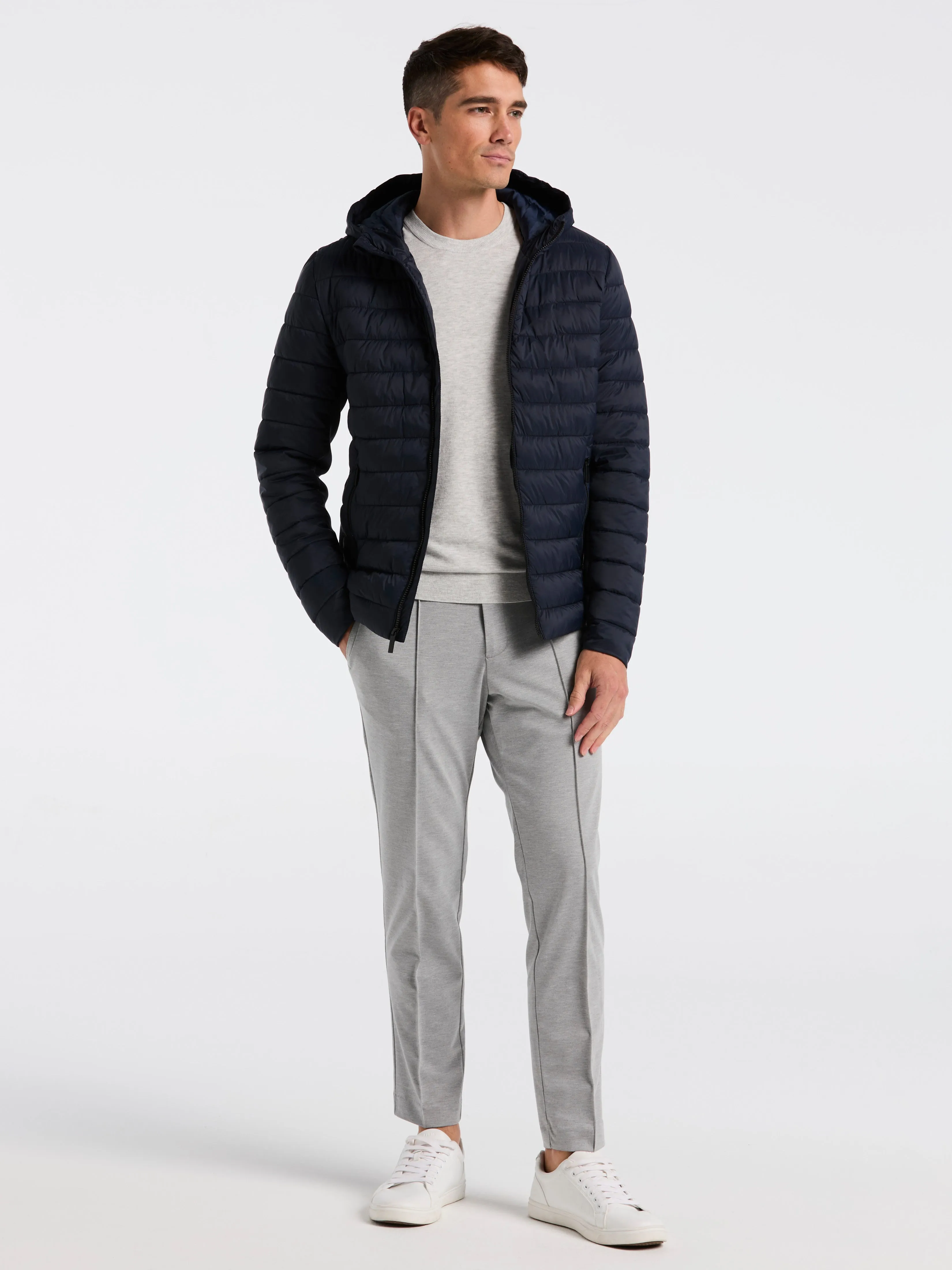 Hybrid Lightweight Puffer Jacket sold by Perry Ellis product image thumbnail 4