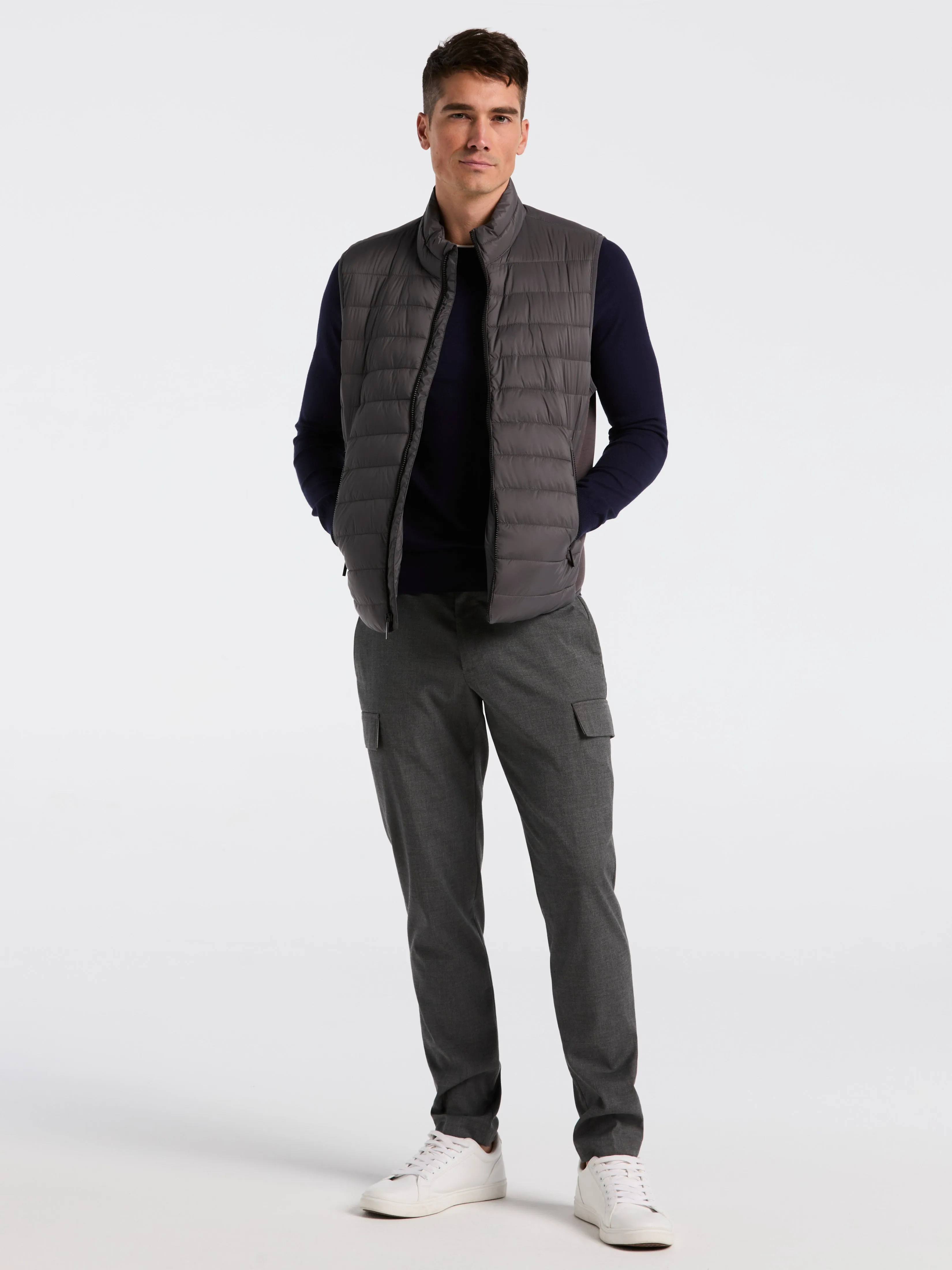 Hybrid Lightweight Puffer Vest sold by Perry Ellis