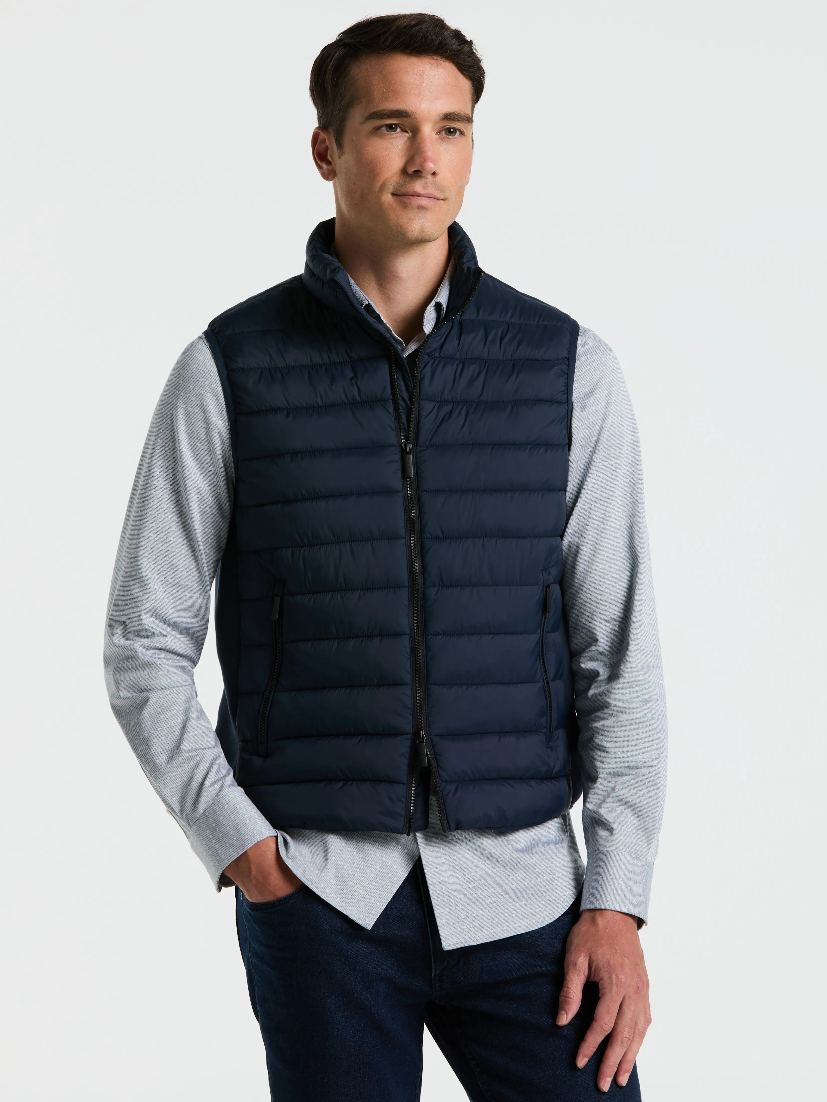 Hybrid Lightweight Puffer Vest sold by Perry Ellis product image thumbnail 3