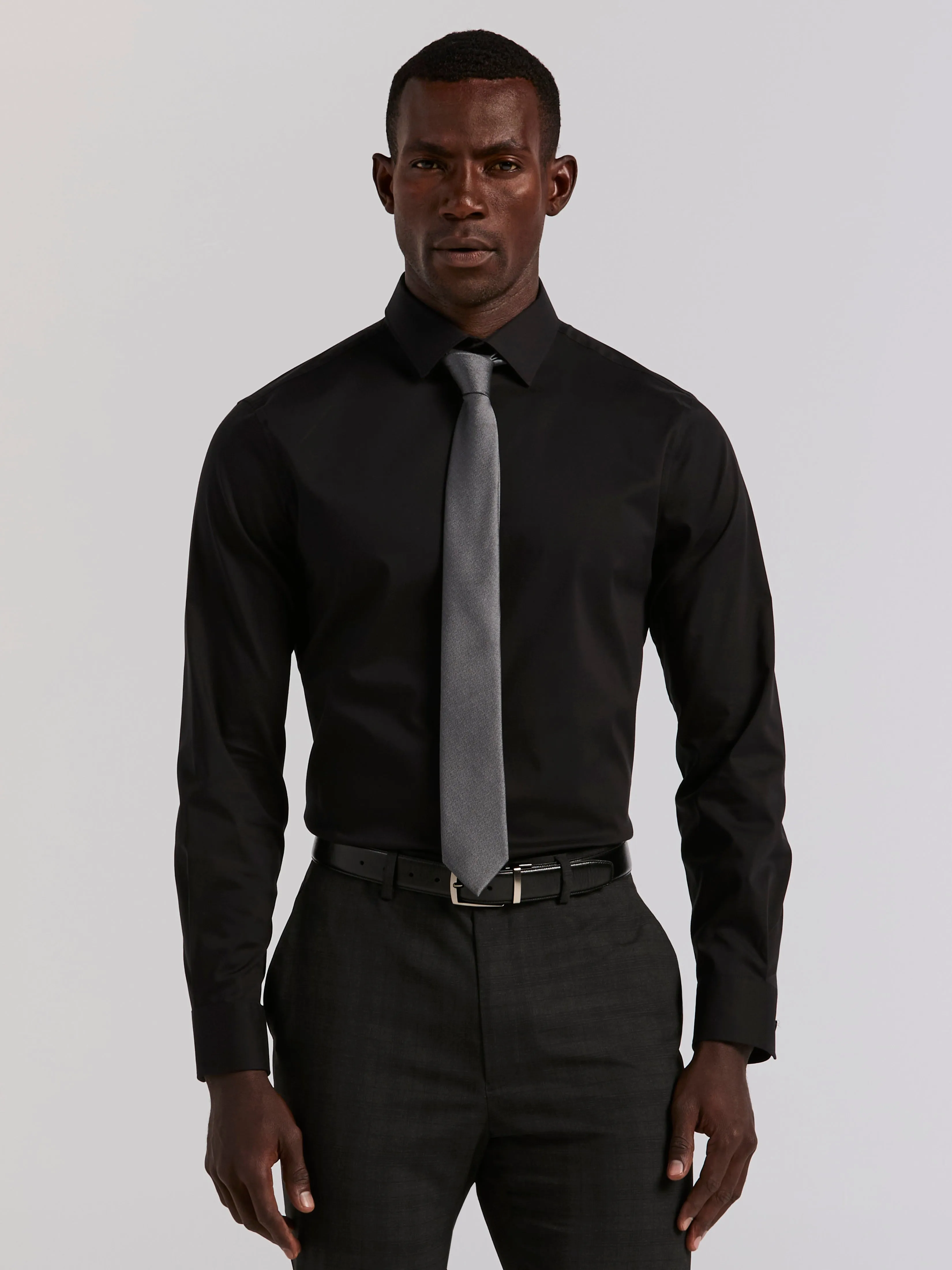 Cotton Dobby Slim Fit Dress Shirt sold by Perry Ellis product image thumbnail 3