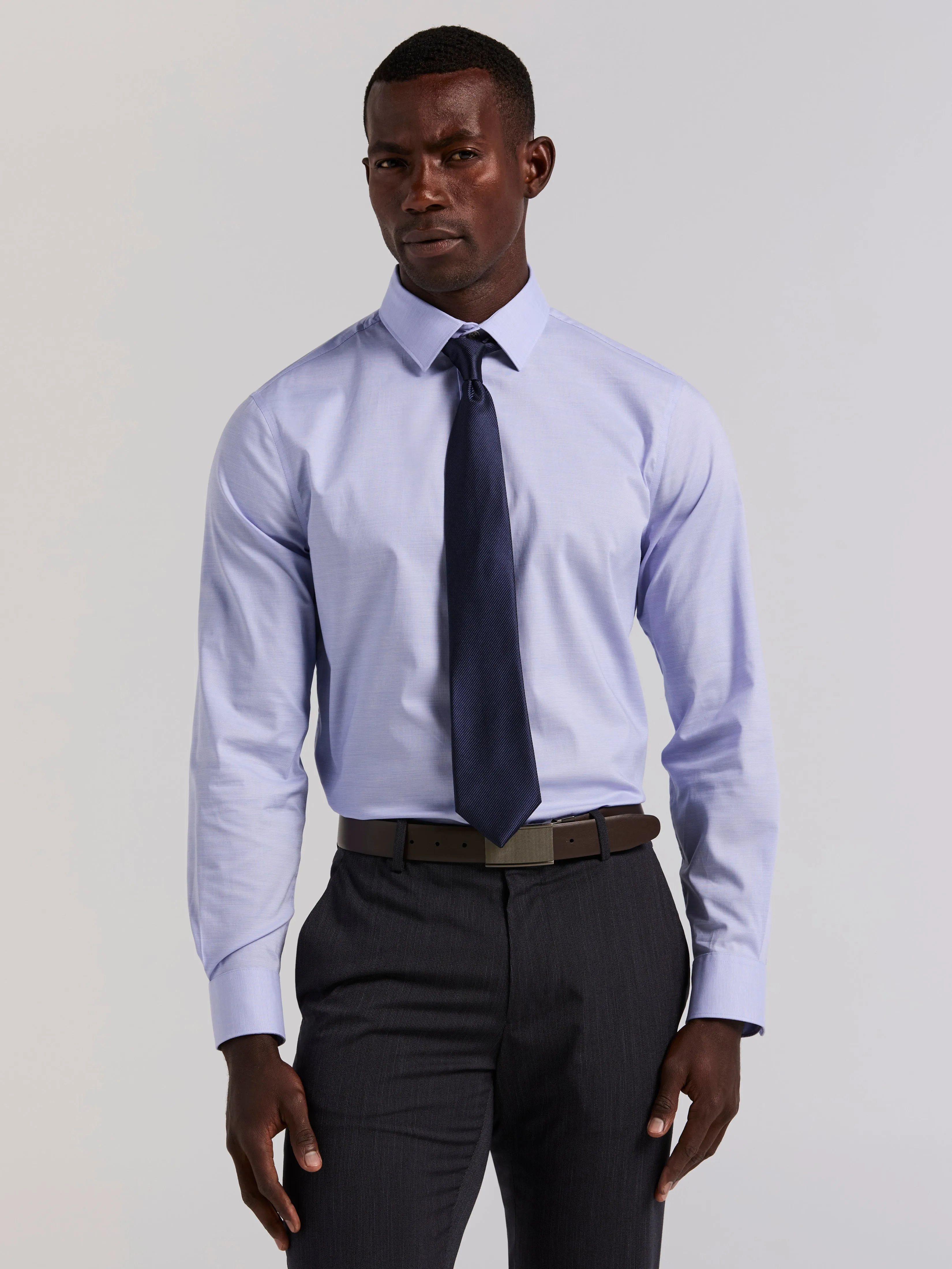 Cotton Dobby Slim Fit Dress Shirt sold by Perry Ellis product image thumbnail 2