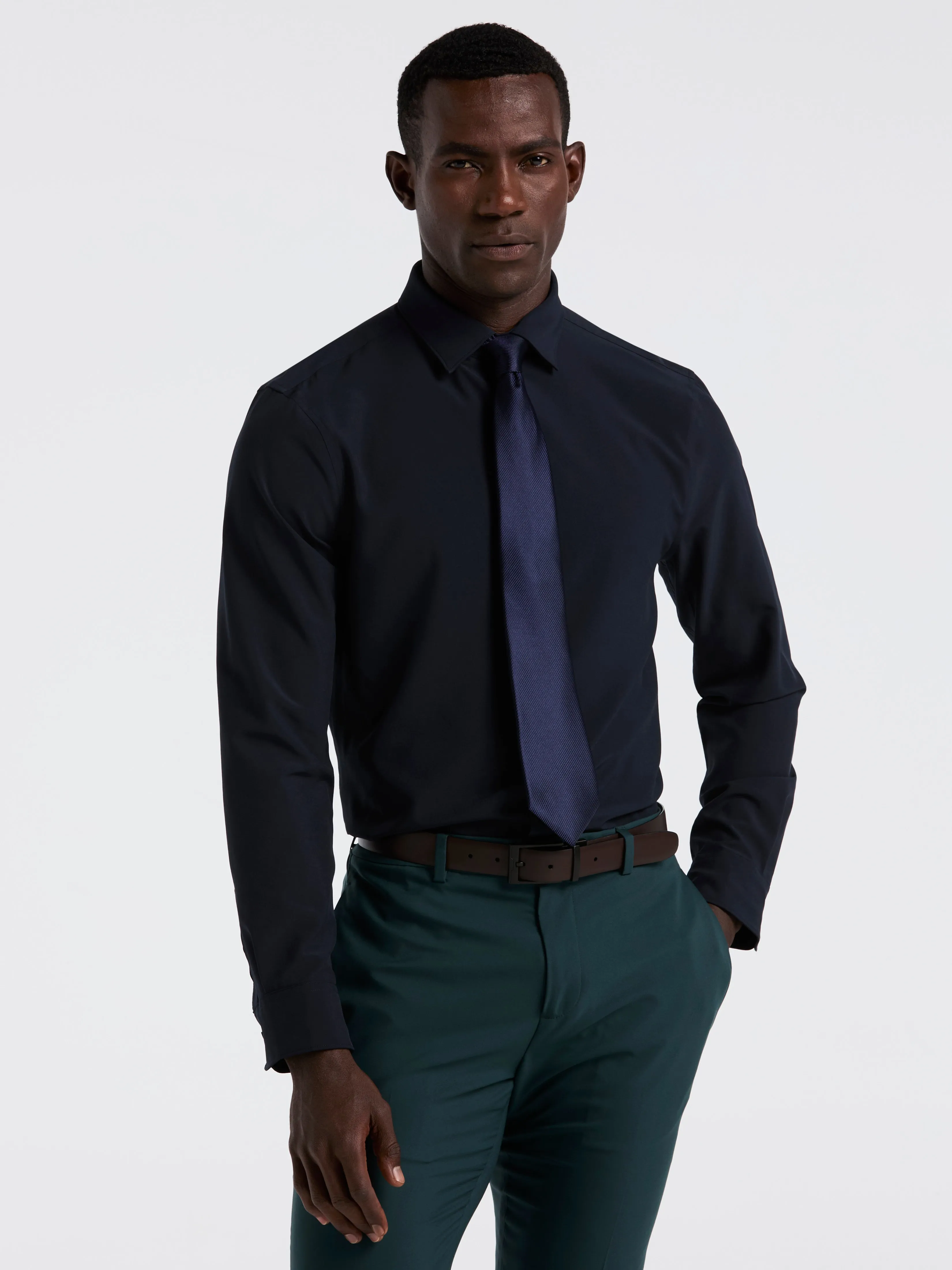 Slim Fit Total Stretch Dress Shirt sold by Perry Ellis product image thumbnail 2